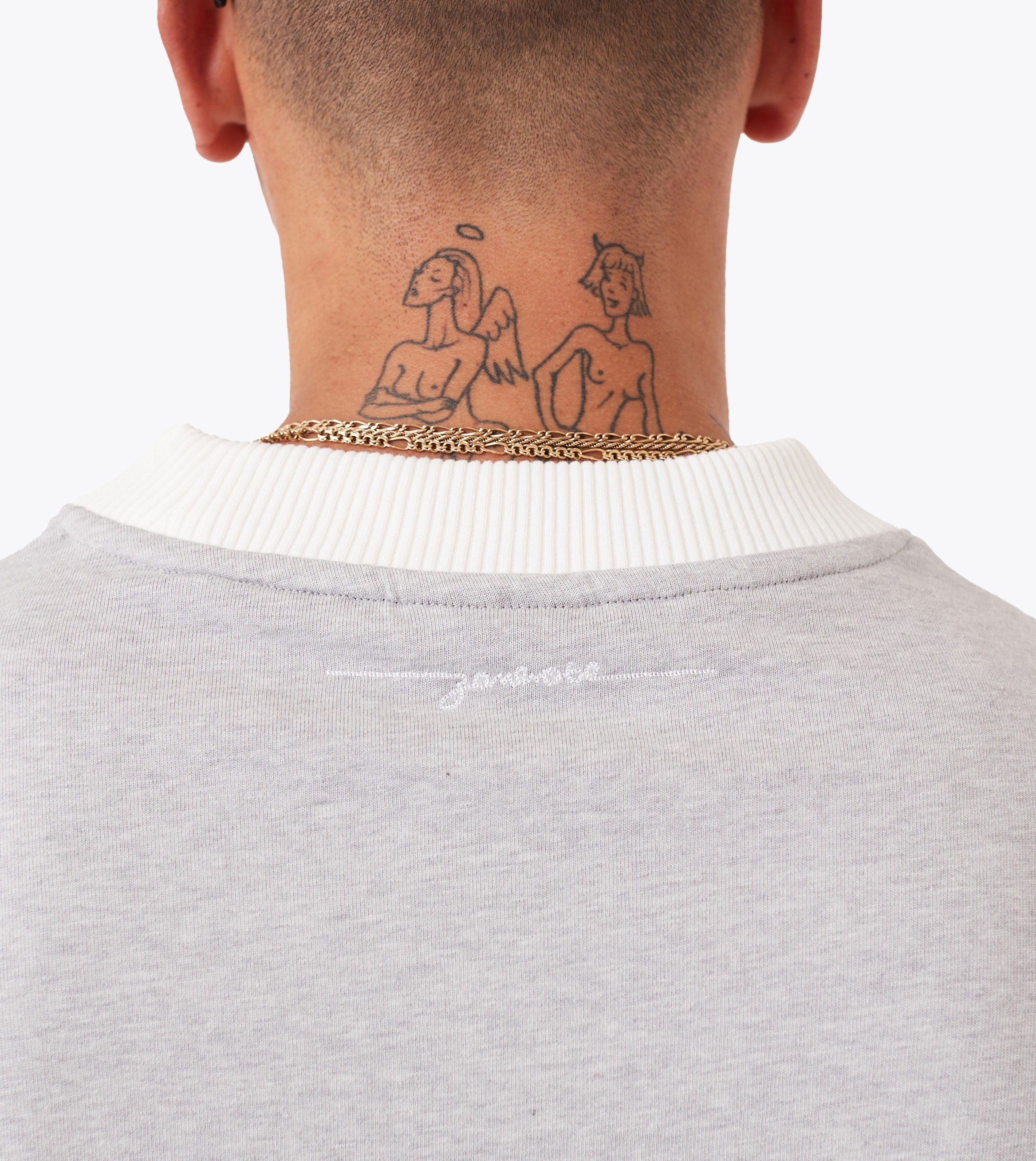 QB Lounge Tee Grey Marle