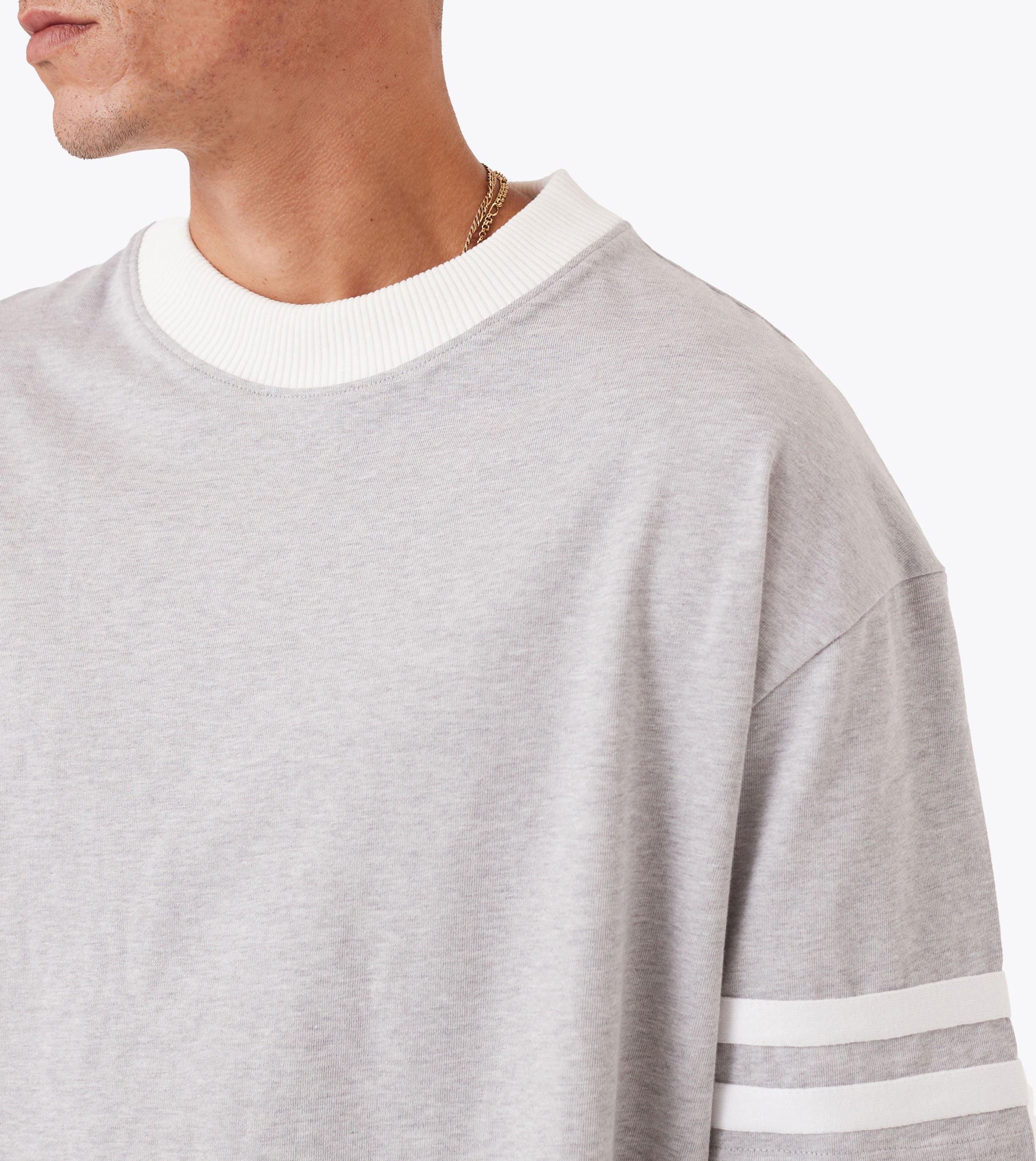 QB Lounge Tee Grey Marle