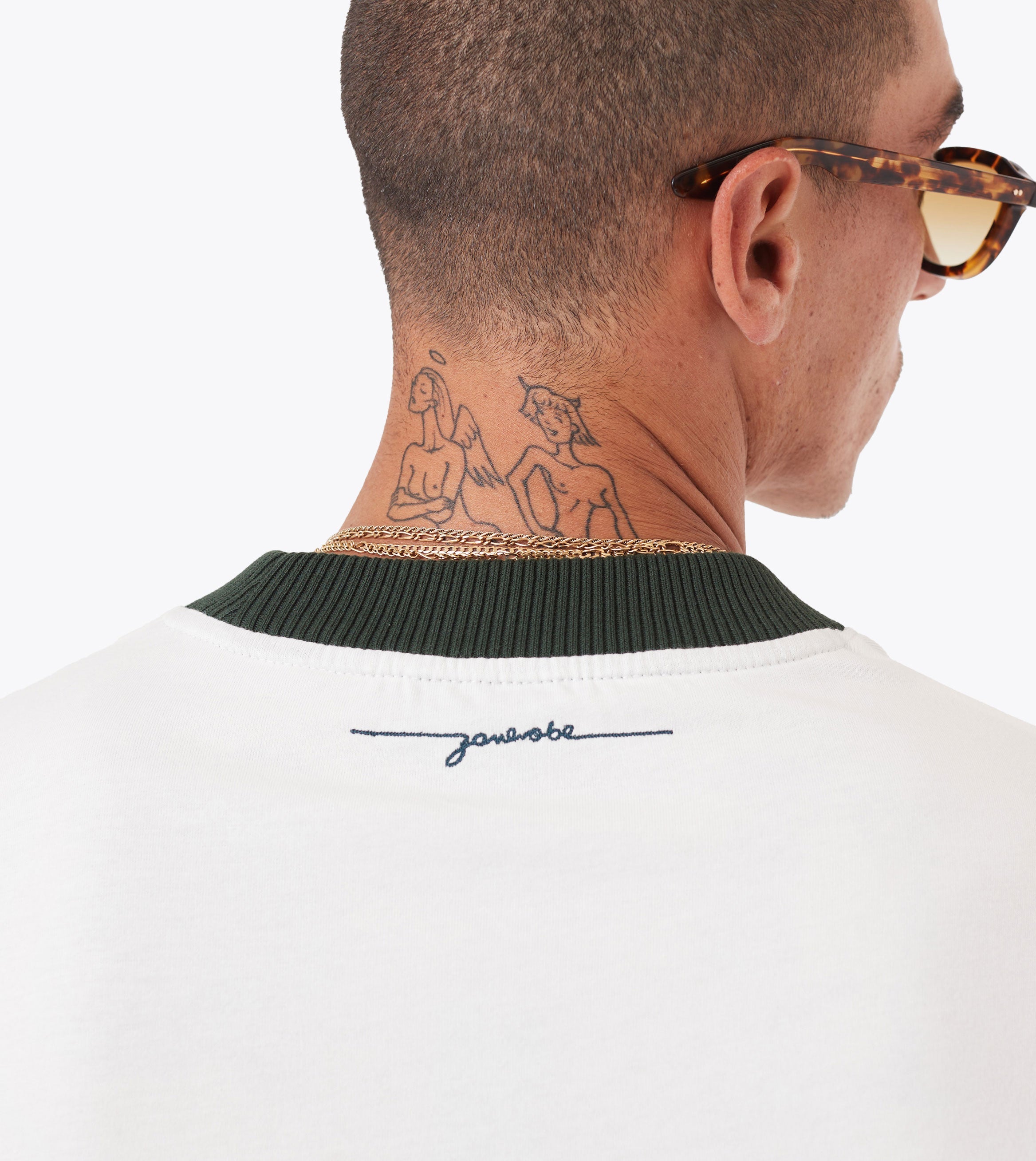 QB Lounge Tee Vintage White