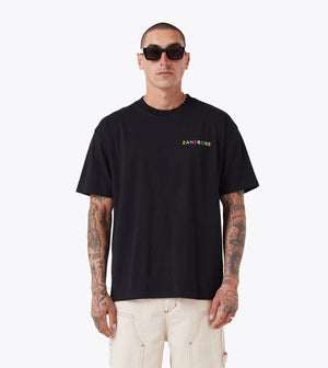 Rainbow Box Tee Black