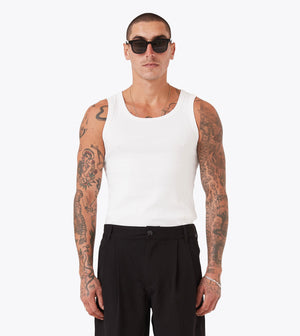 Rib Tank White