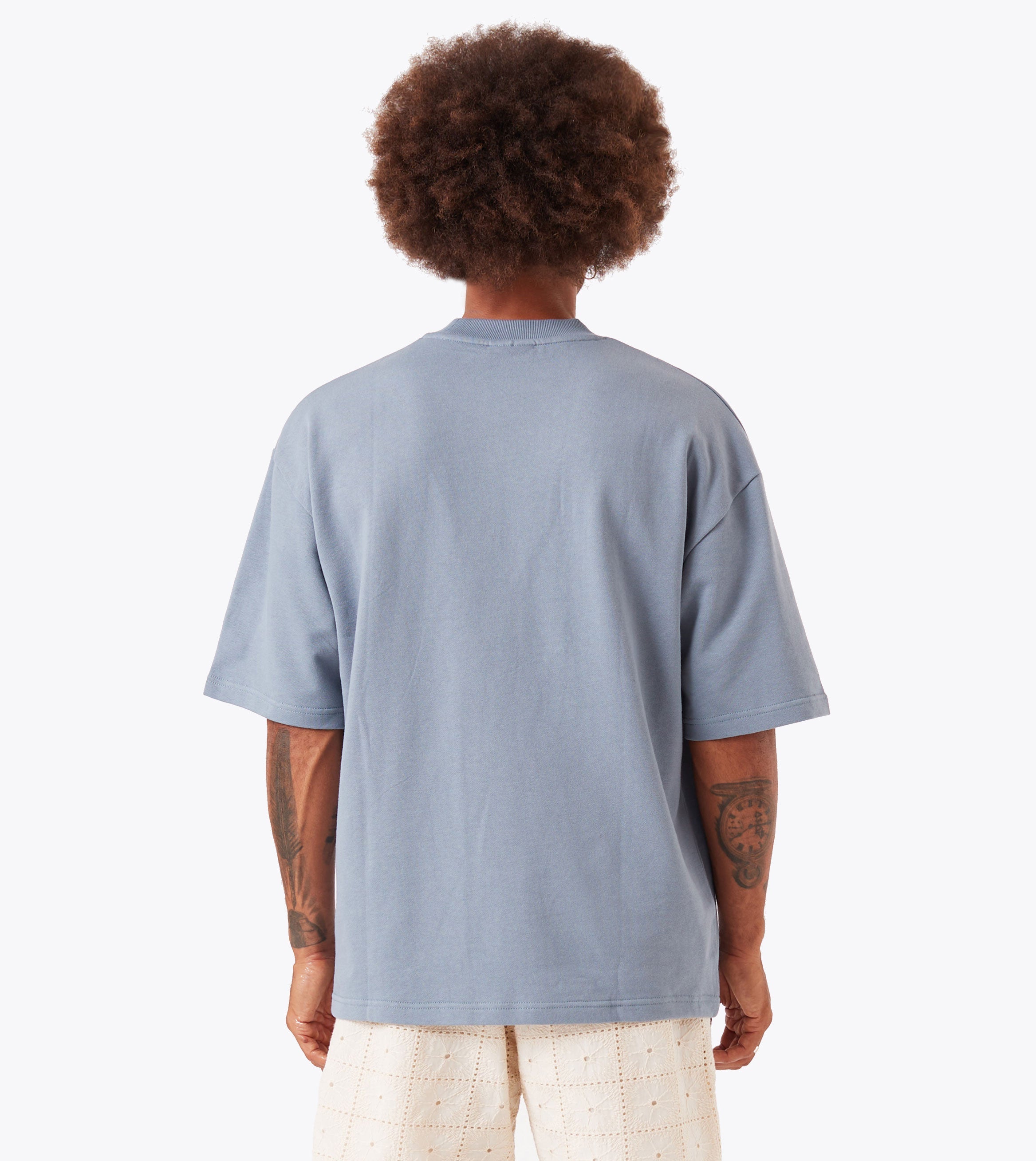 Rugger Fleece Tee Steel