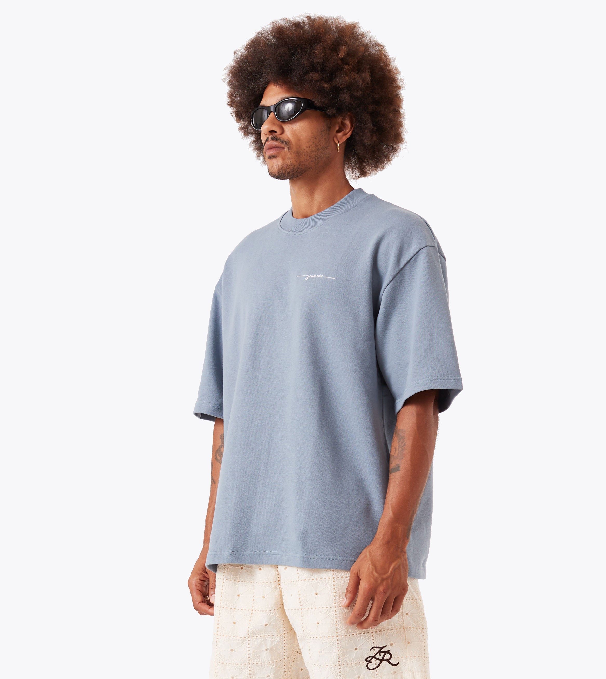 Rugger Fleece Tee Steel