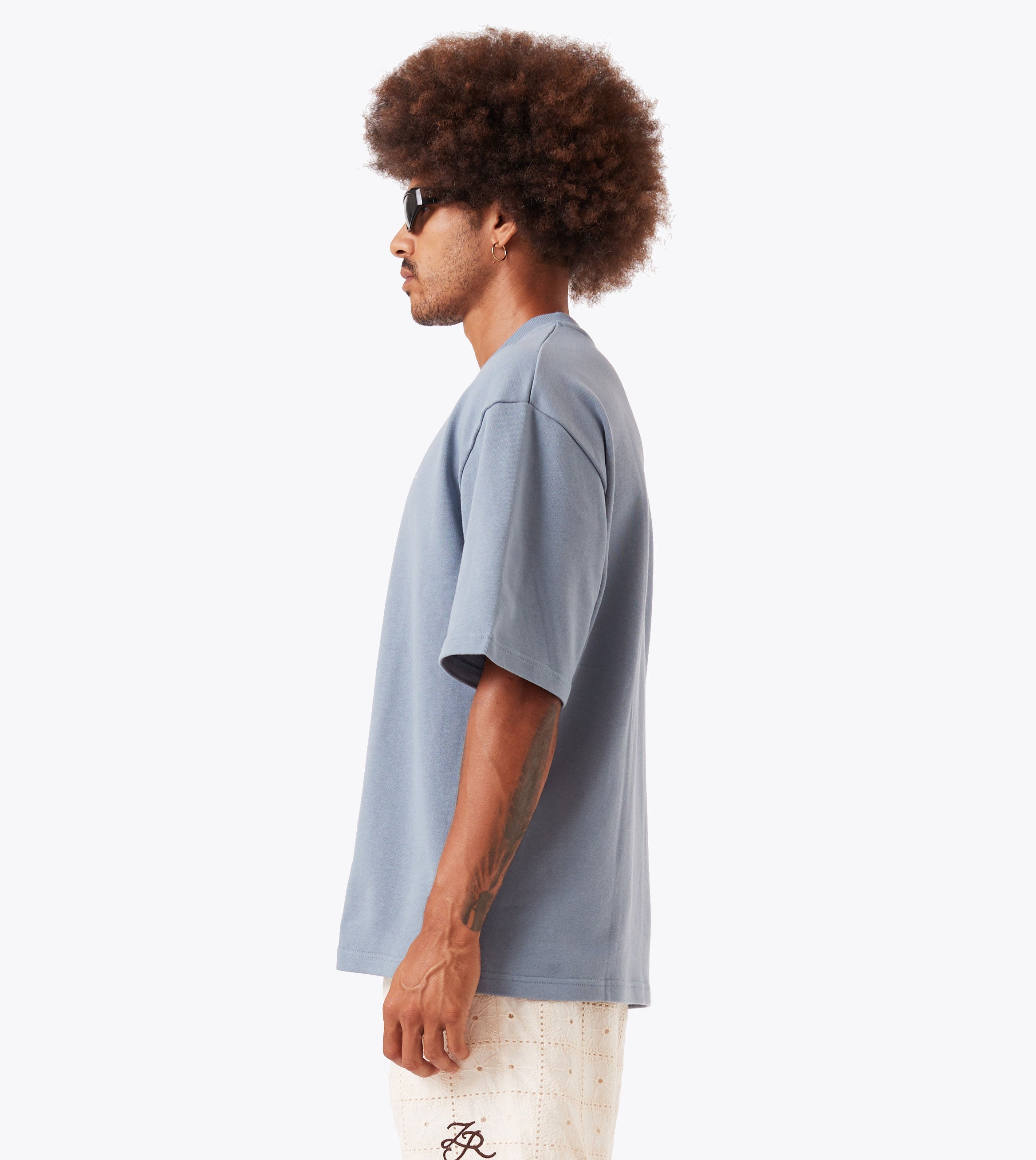 Rugger Fleece Tee Steel