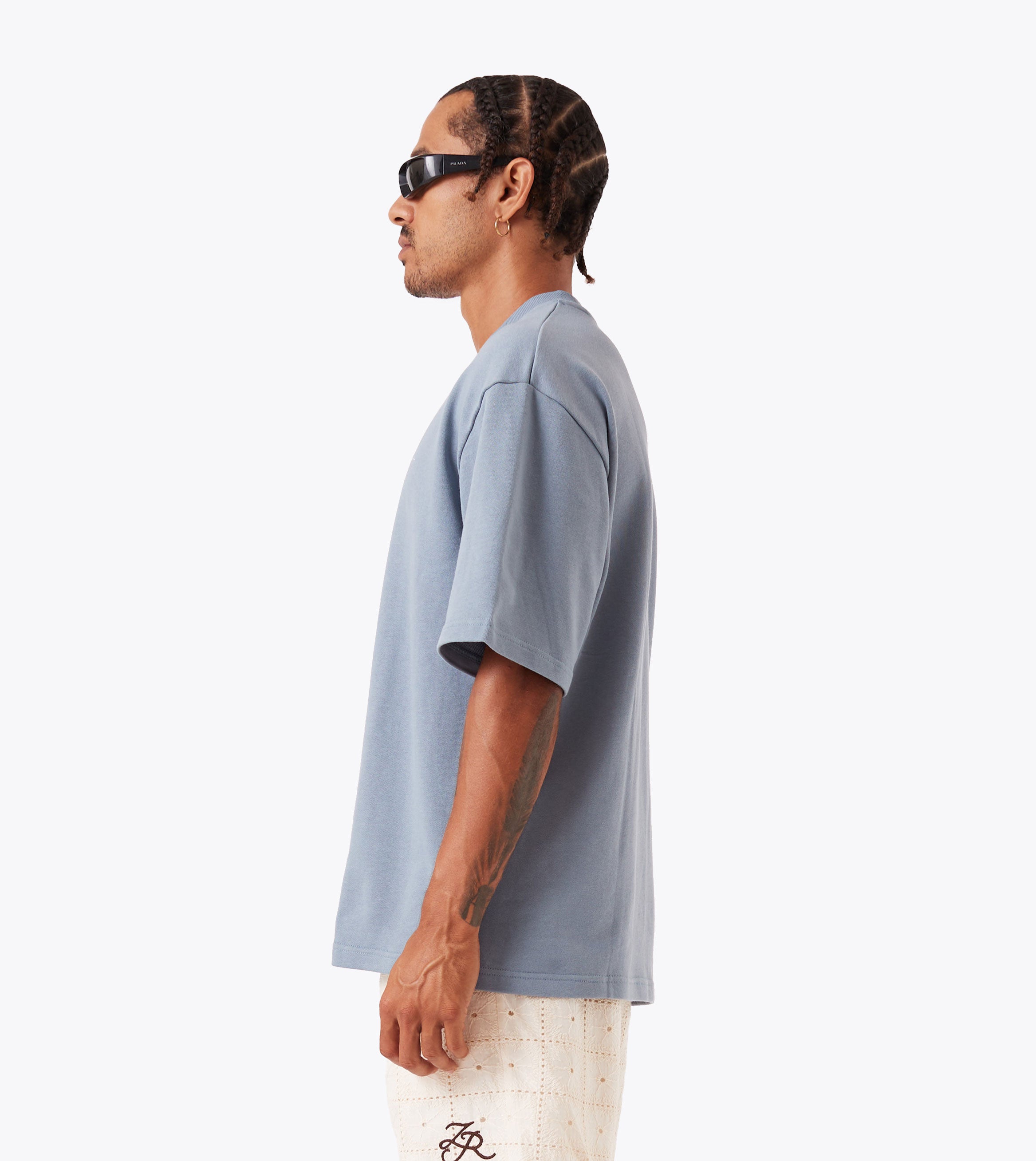 Rugger Fleece Tee Steel