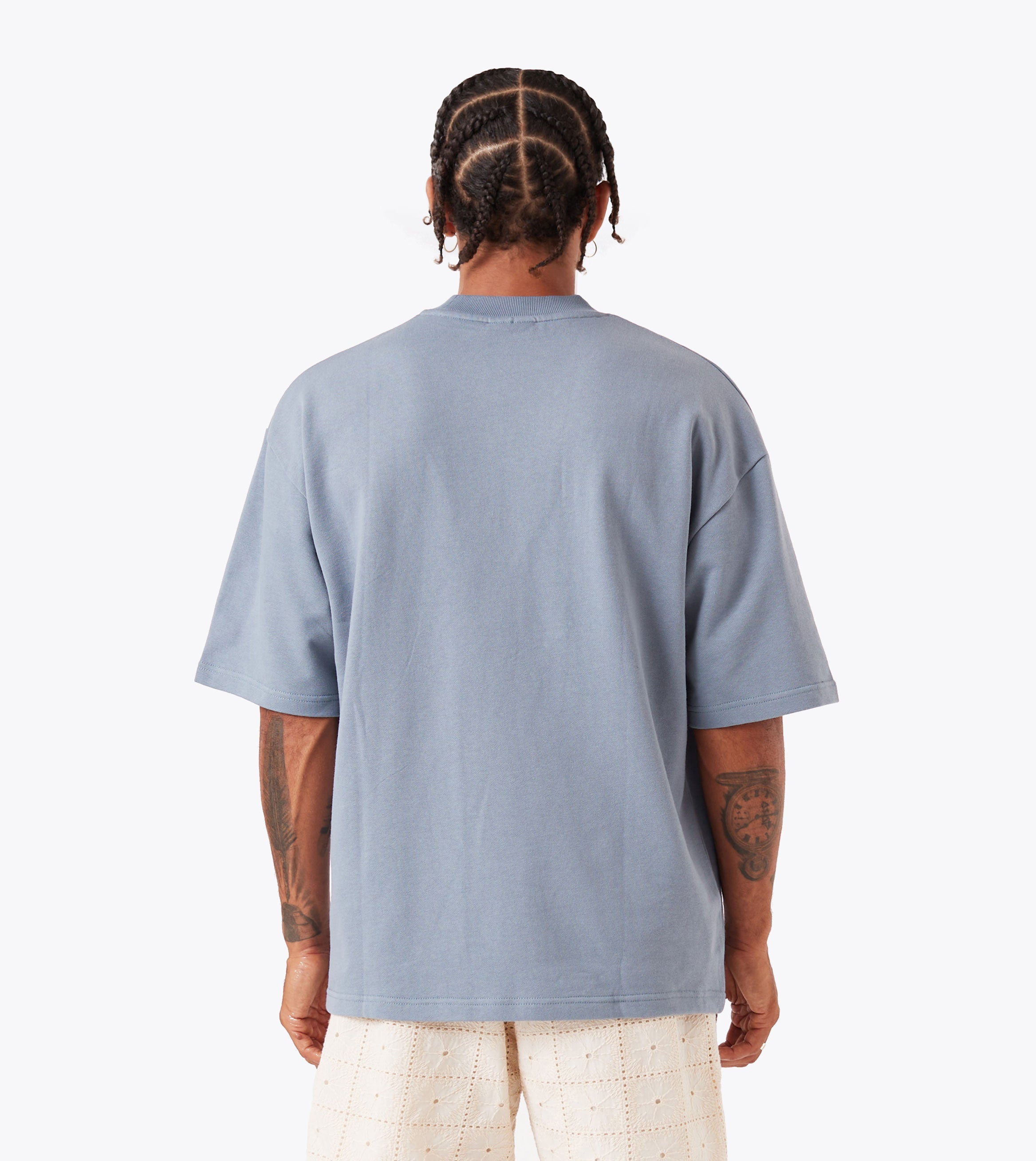 Rugger Fleece Tee Steel