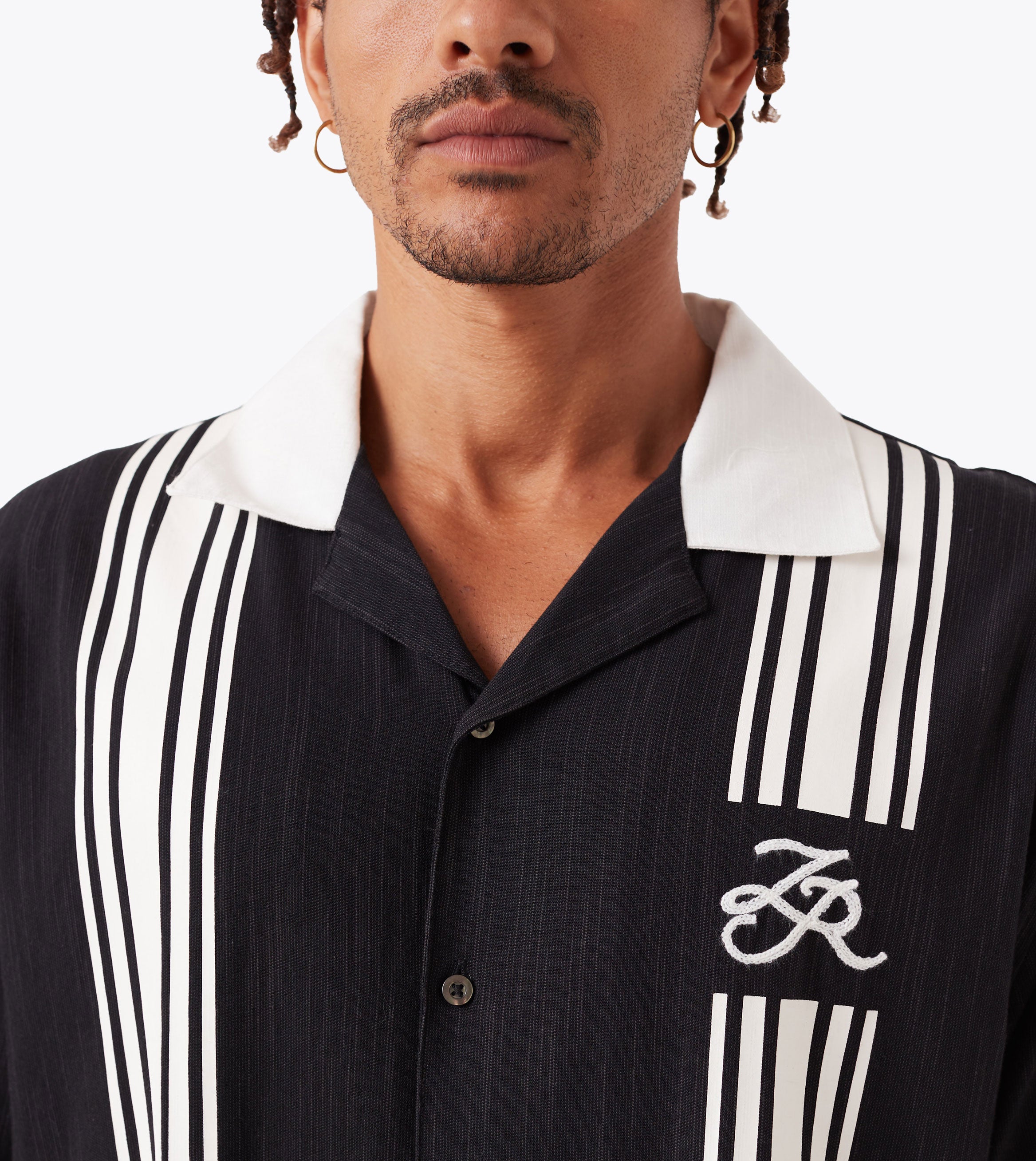 Bowling SS Shirt Black/White