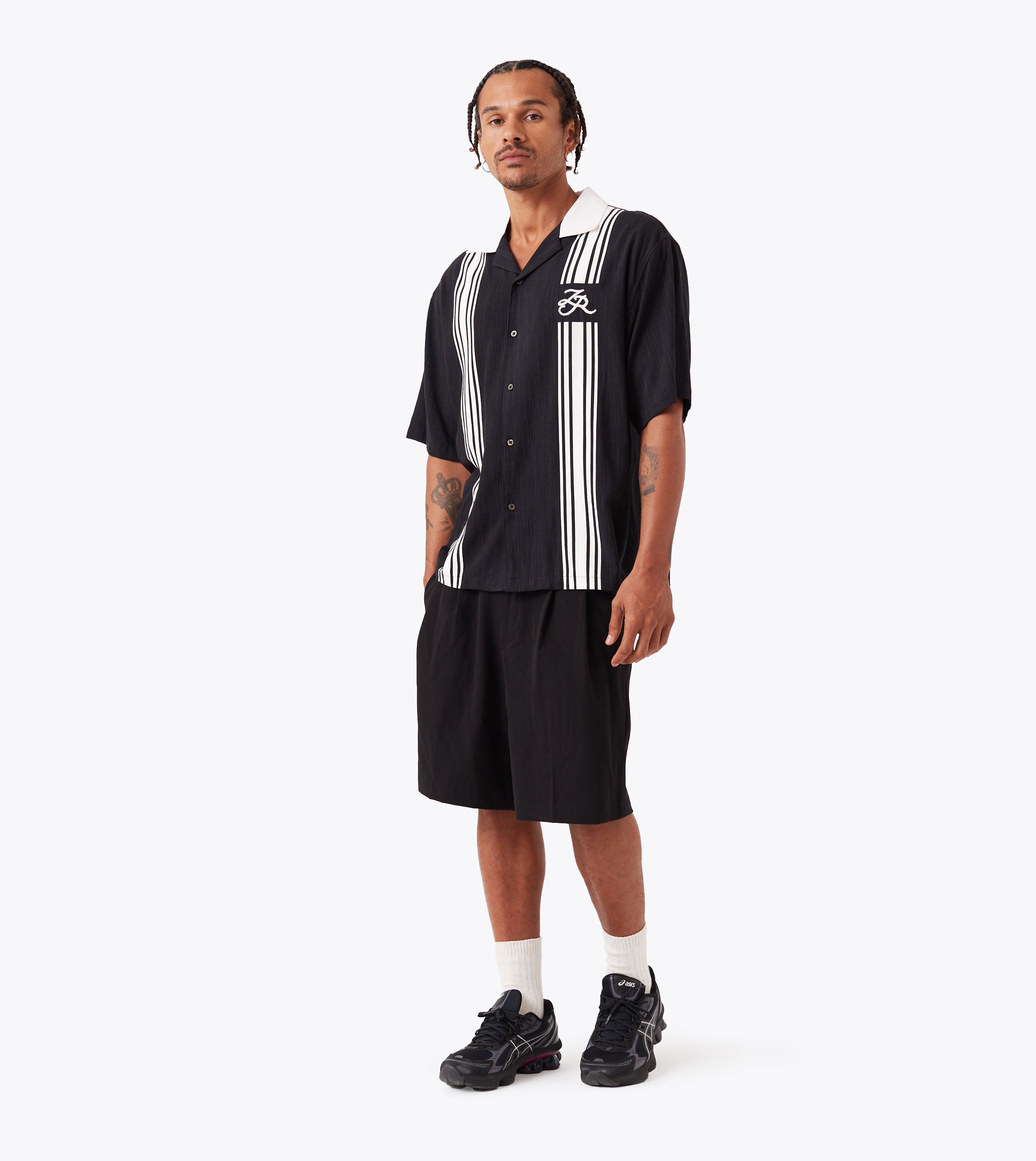 Bowling SS Shirt Black/White