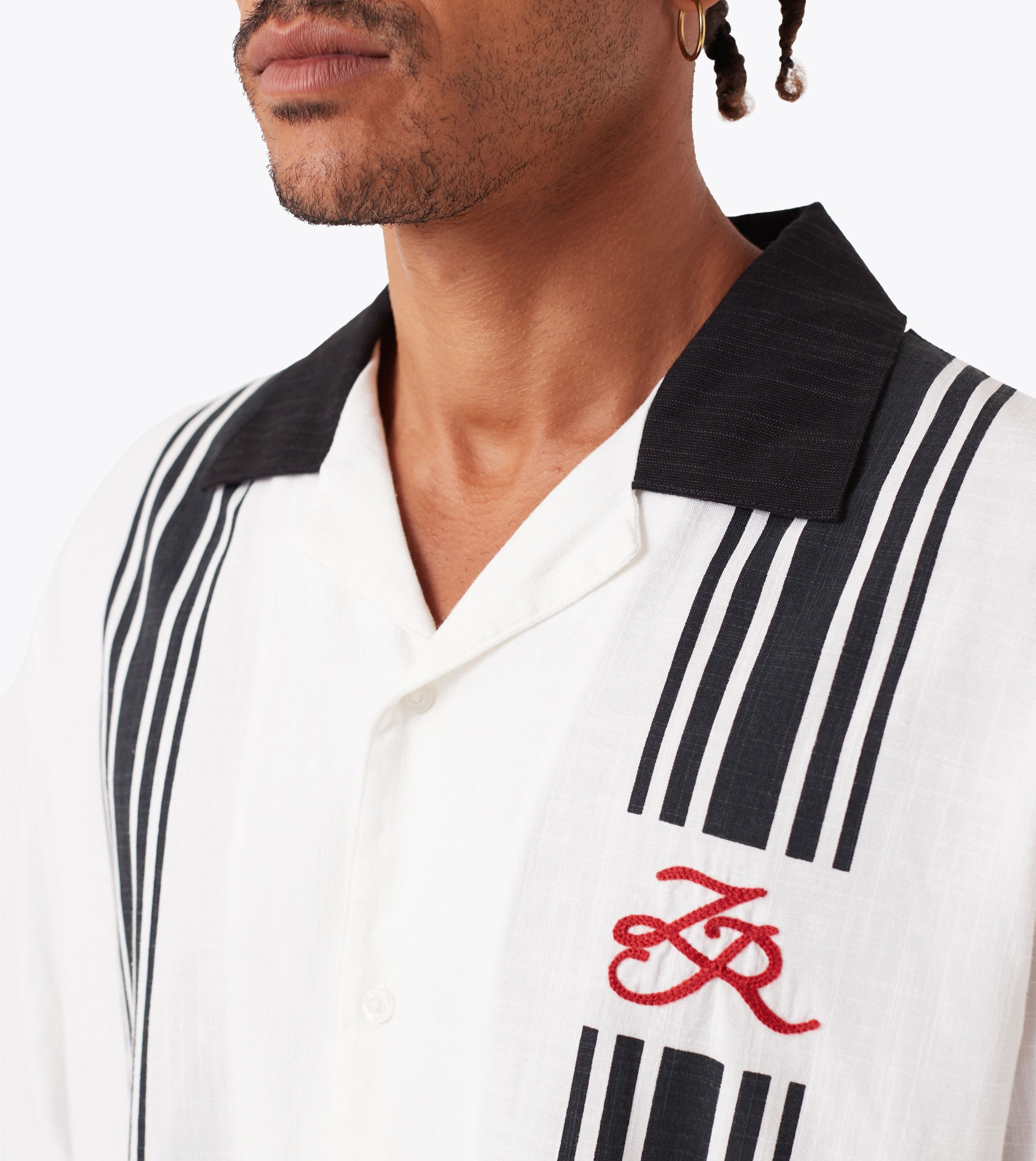 Bowling SS Shirt White/Black