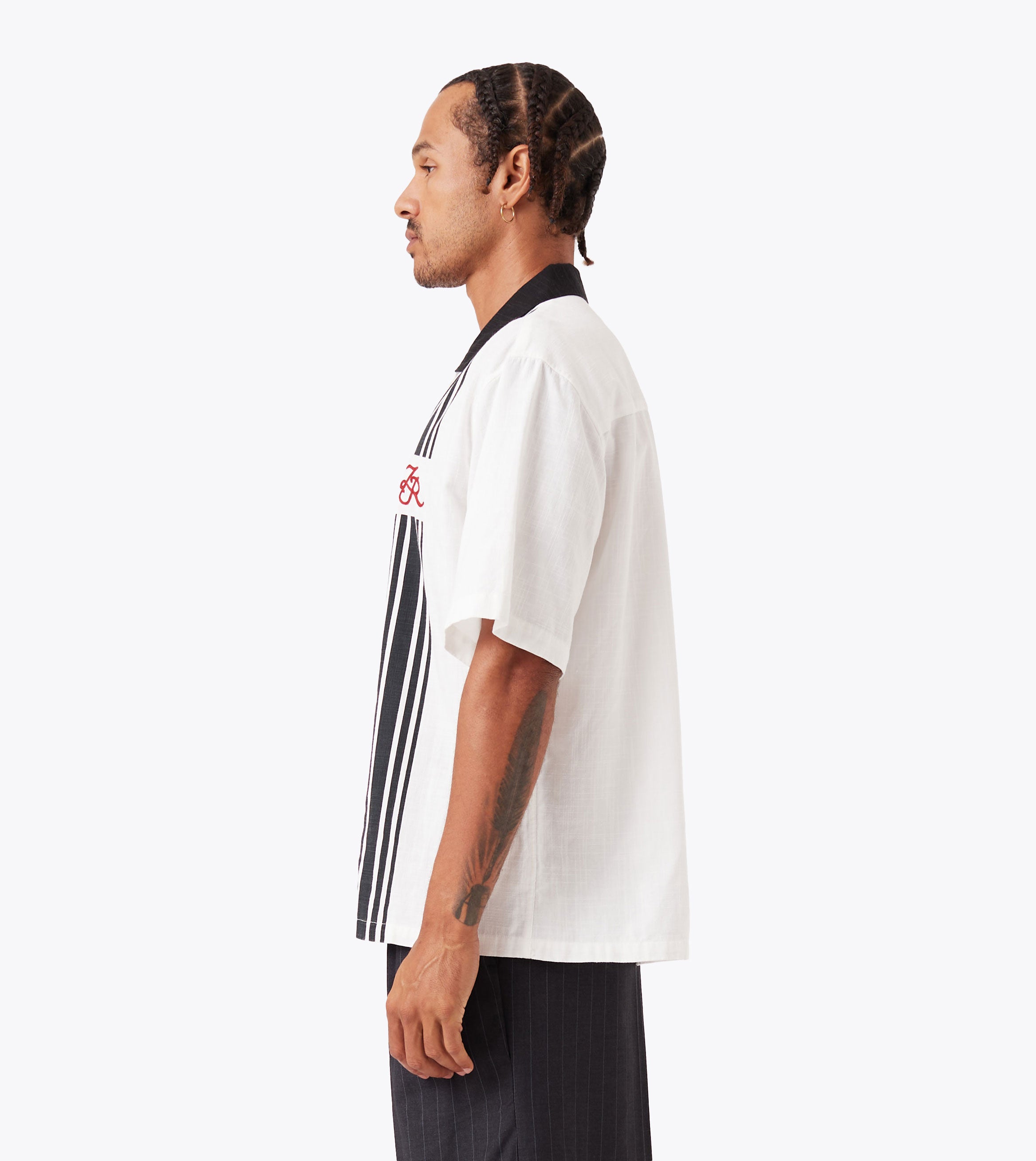 Bowling SS Shirt White/Black