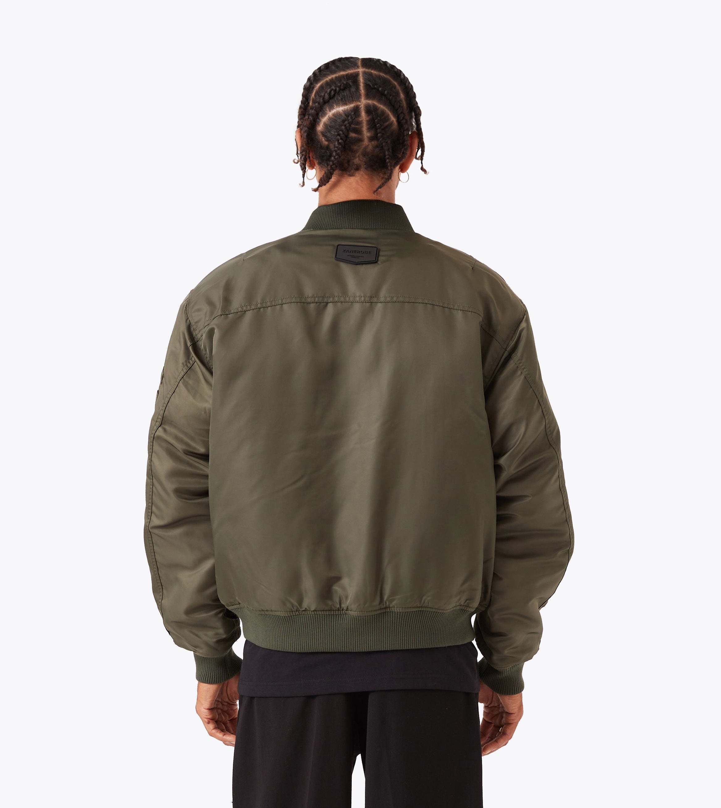 Sateen Bomber Olive