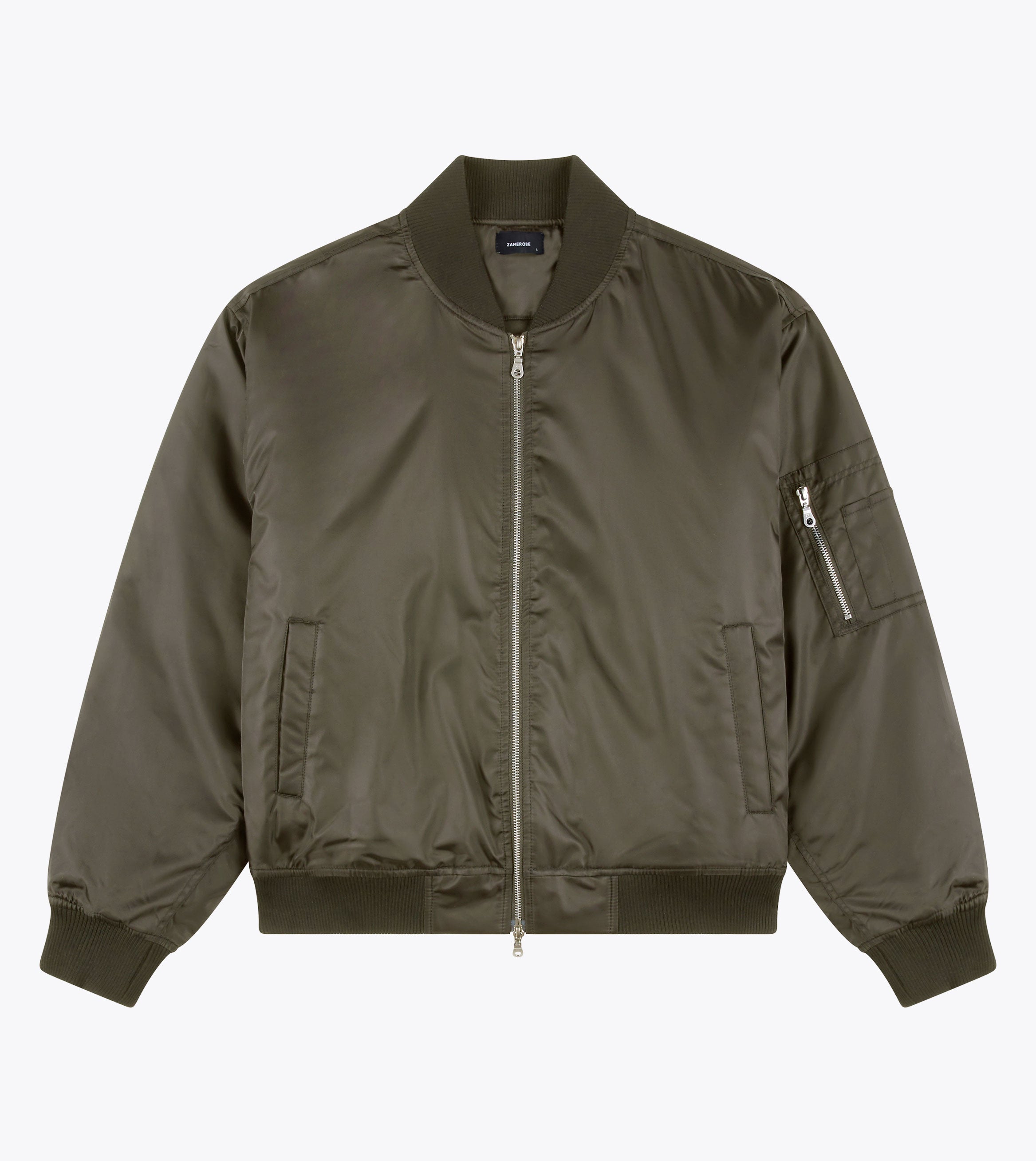 Sateen Bomber Olive
