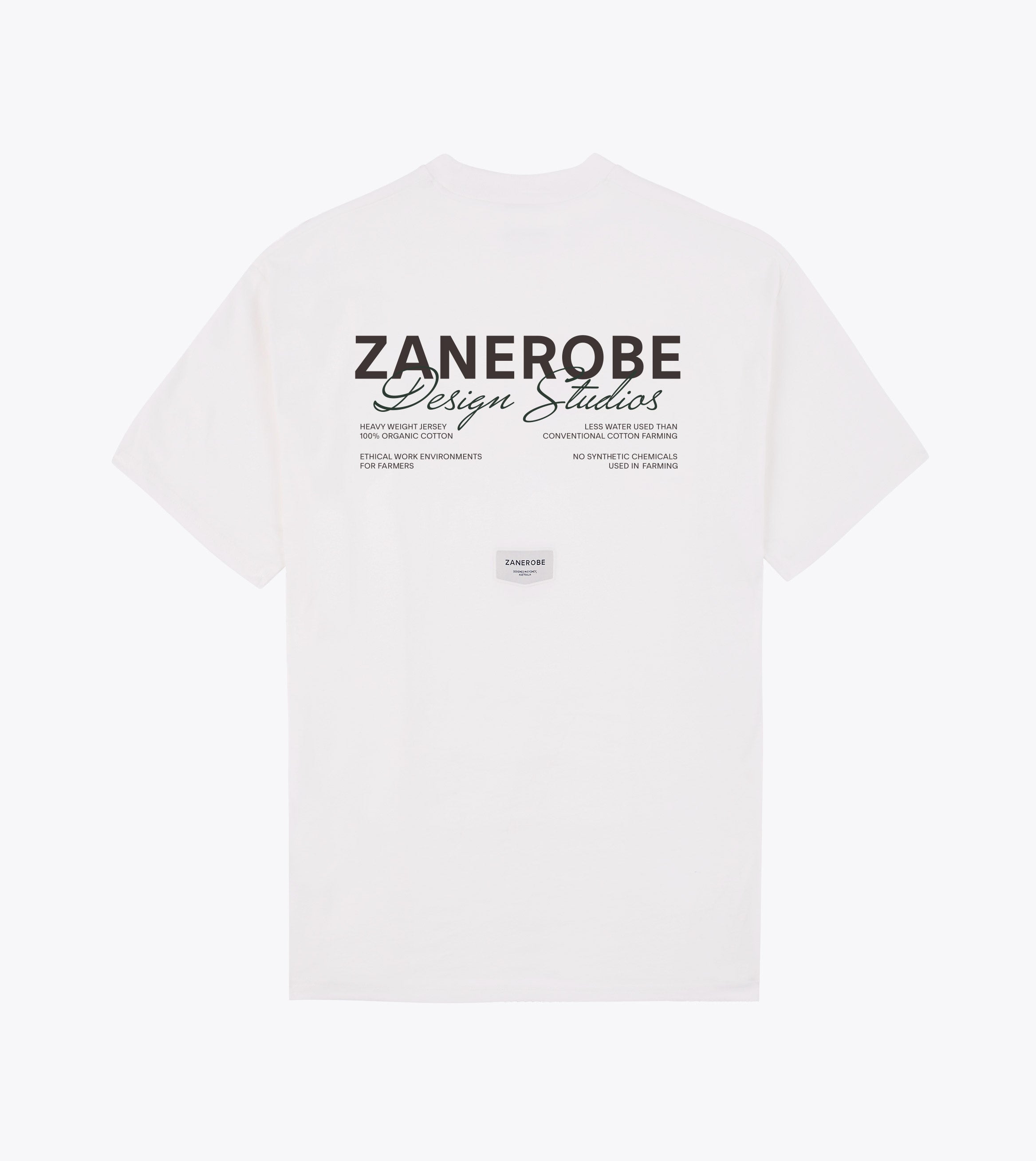Script Box ++ Tee Vintage White