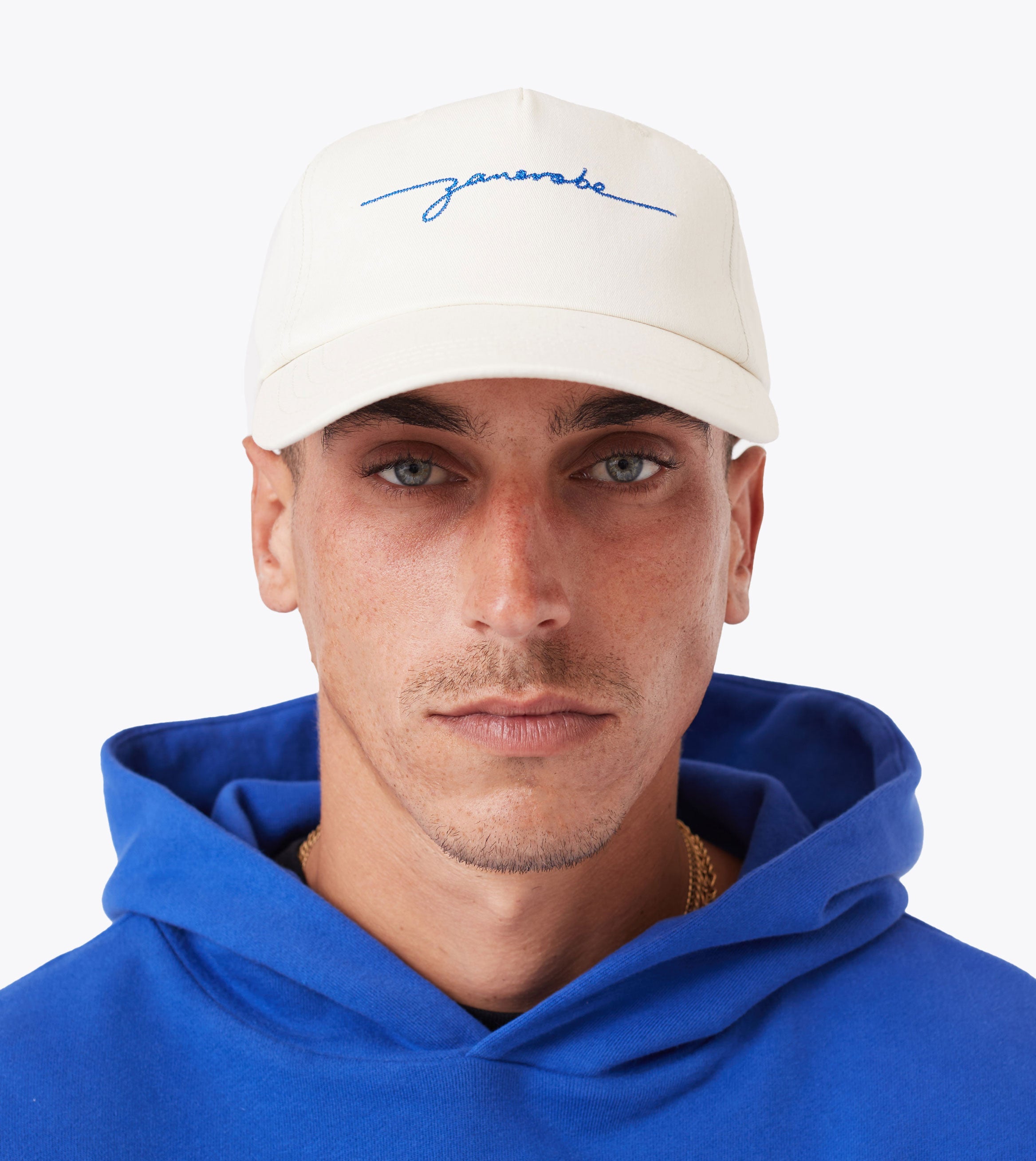 Script Snapback Vintage White