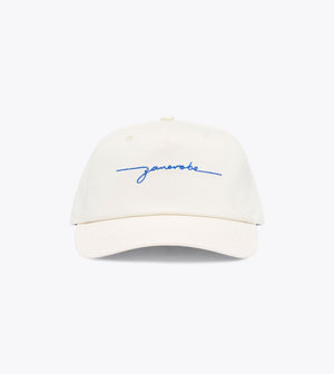 Script Snapback Vintage White