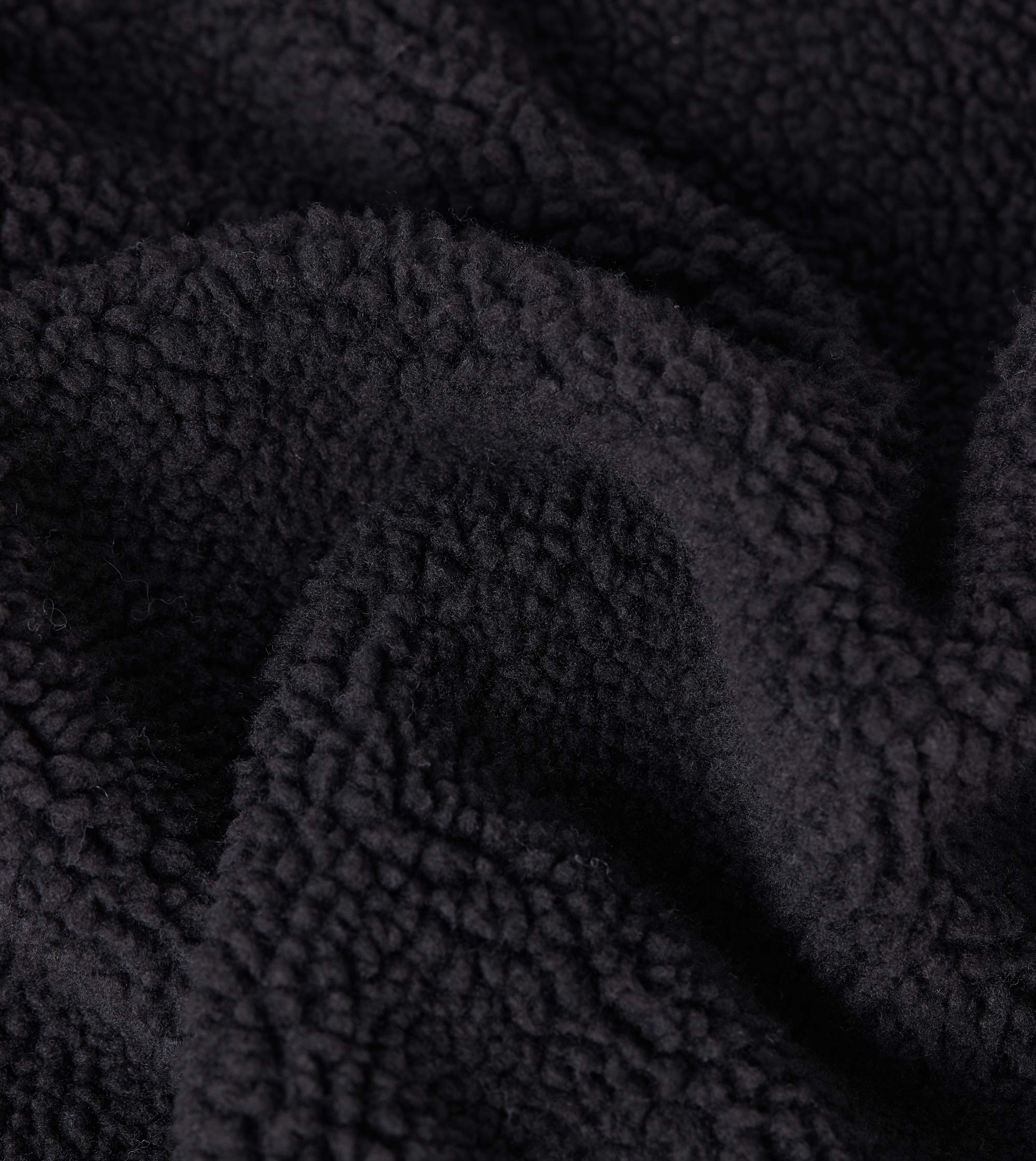 Ski Shearling Hoodie Black