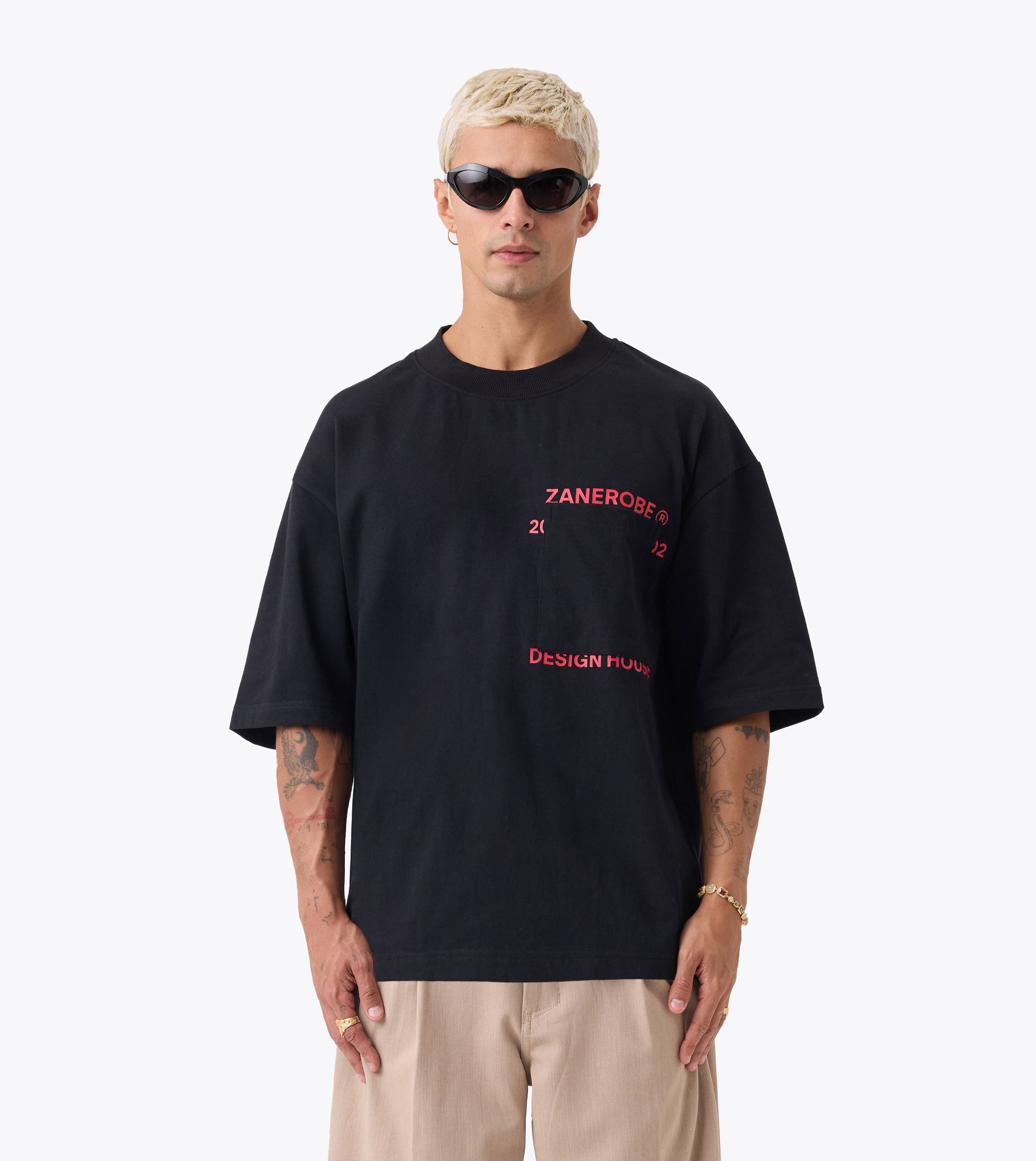 Stacked Flow Tee Black - Coming Soon