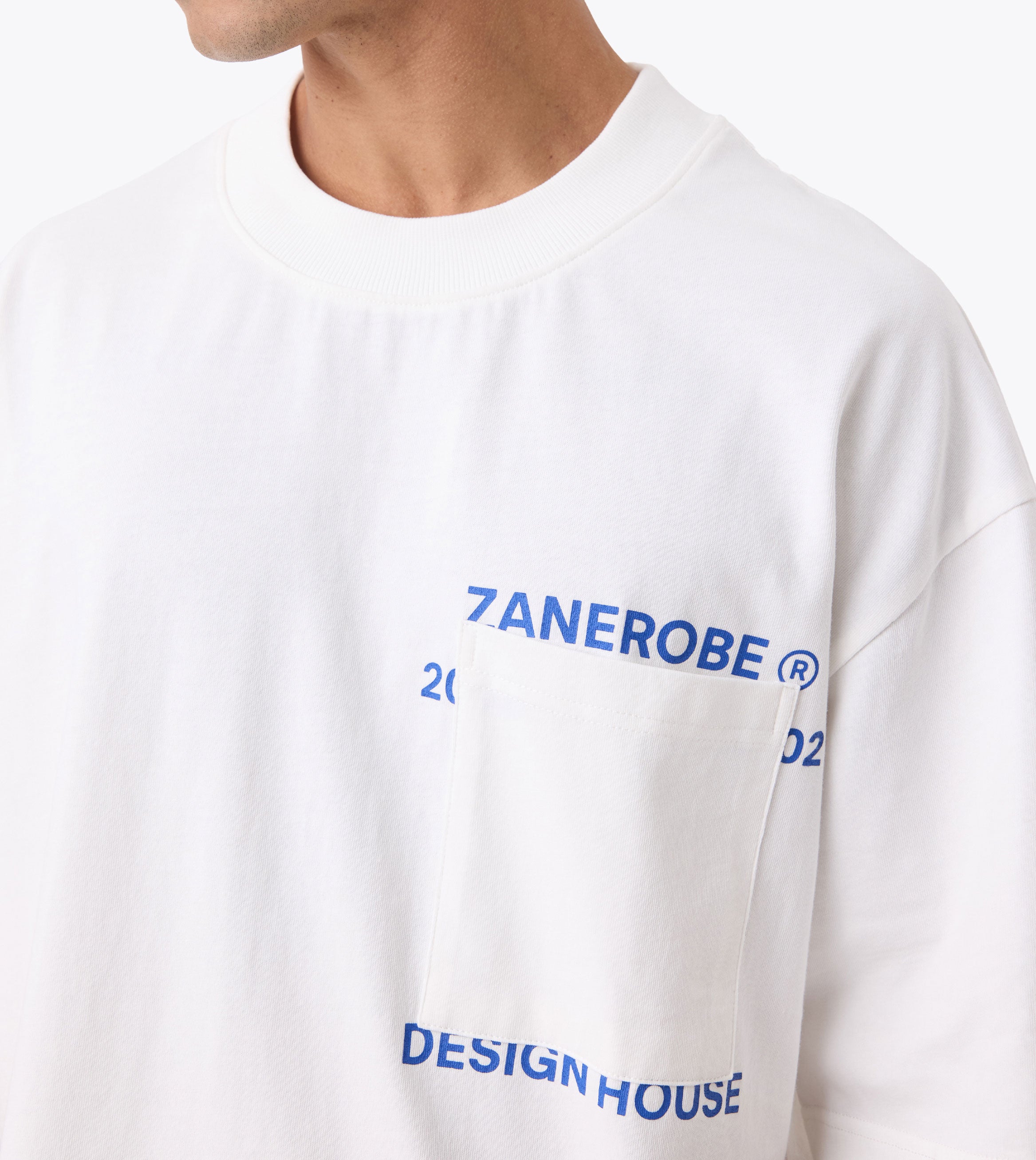 Stacked Flow Tee Vintage White