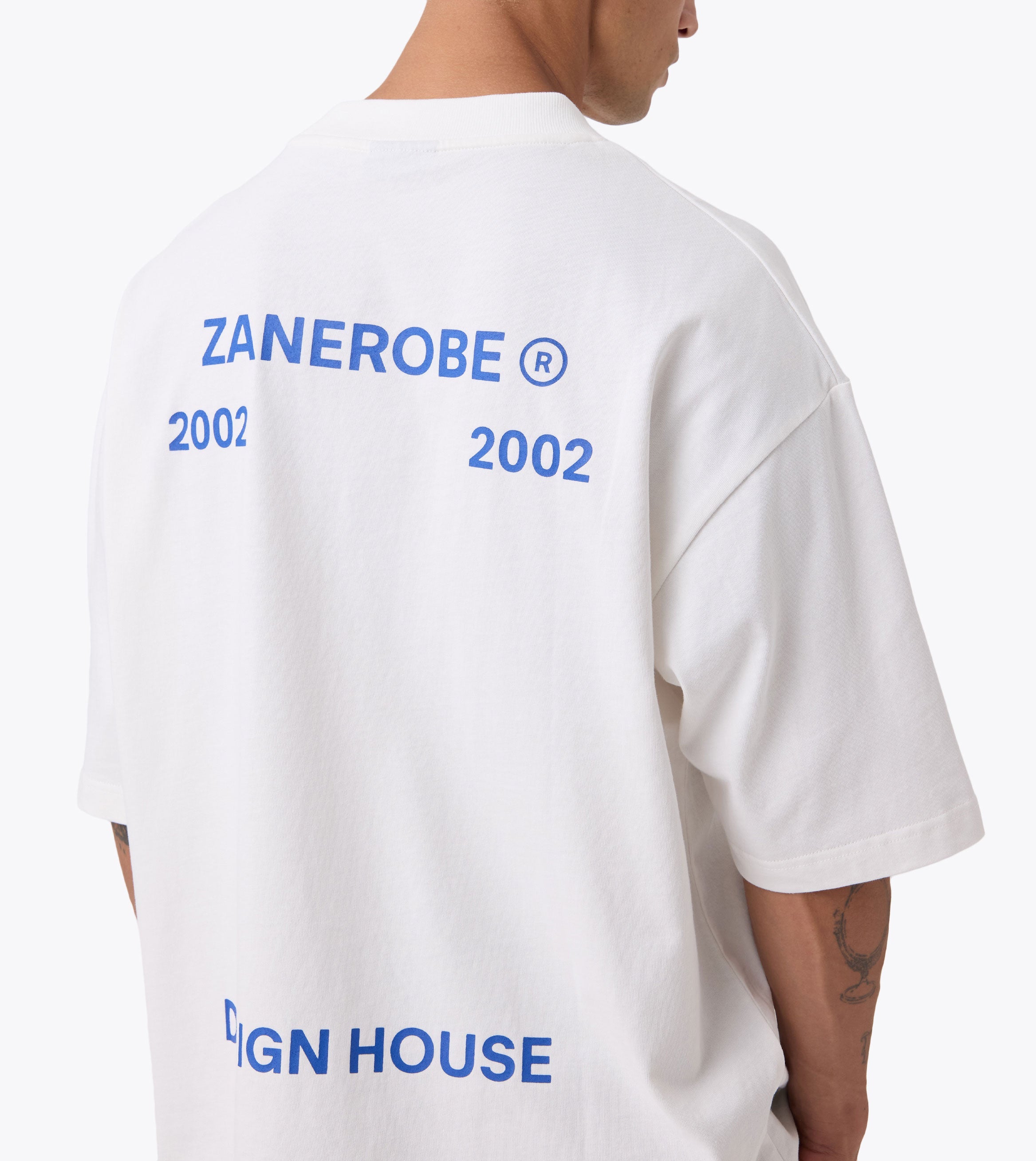 Stacked Flow Tee Vintage White