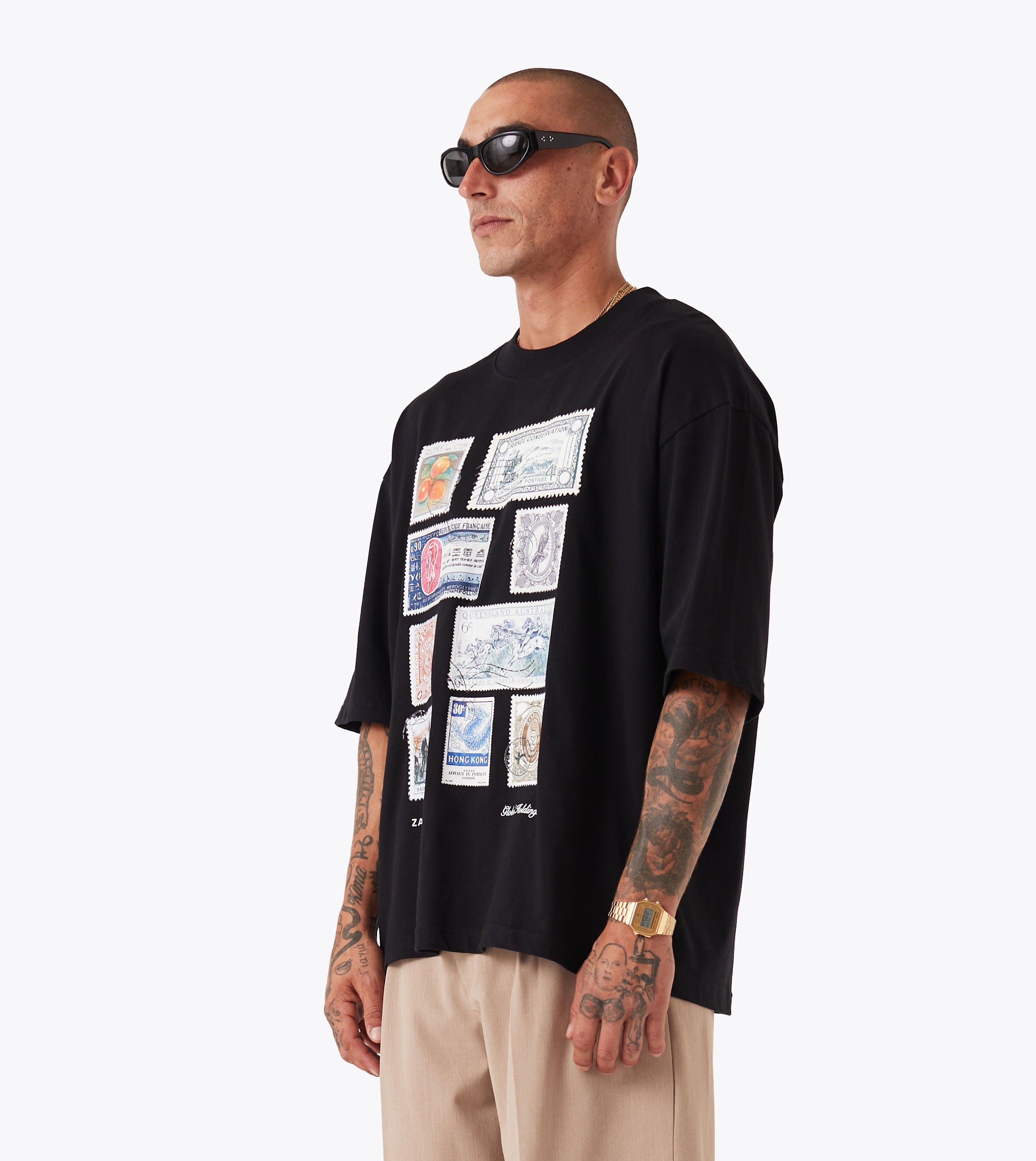 Stamps Flow Tee Black