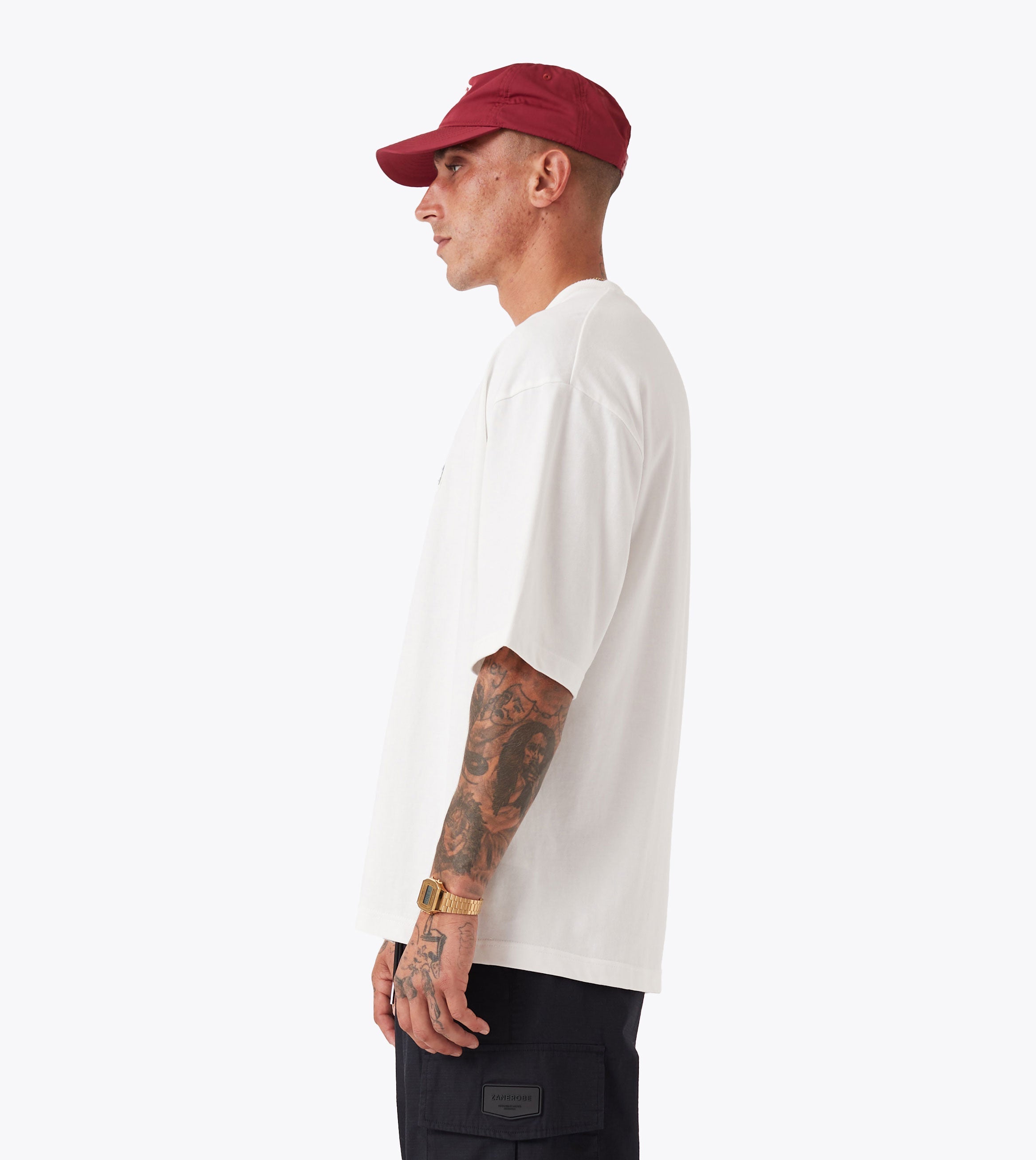 Stamps Flow Tee Vintage White