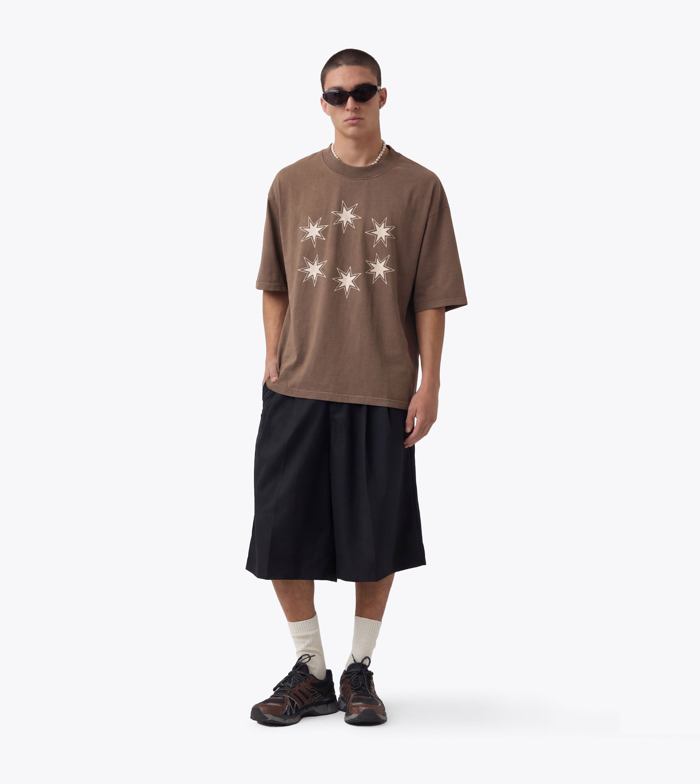 Star Sign Flow Tee GD Choc