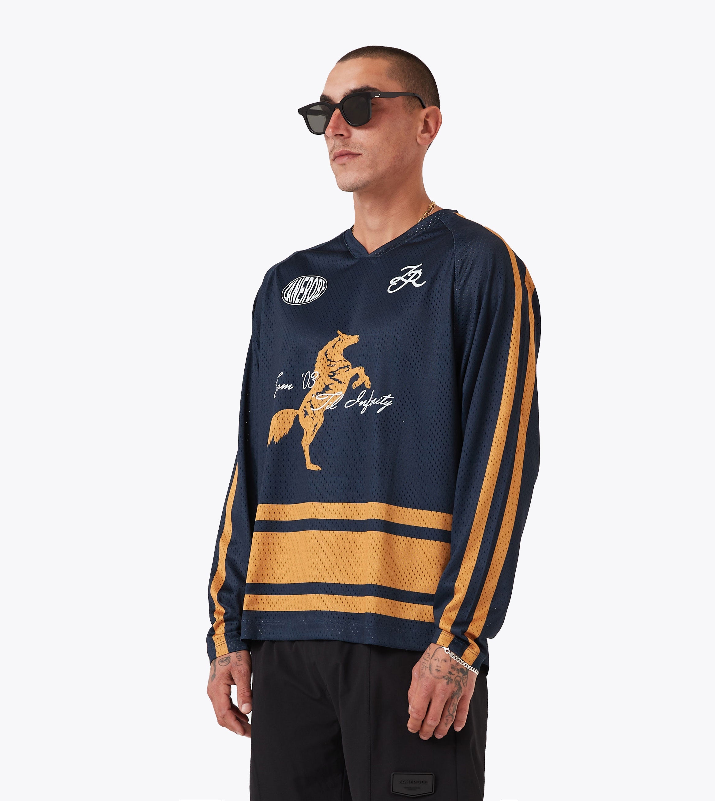 Steed Hockey Jersey Navy/Gold