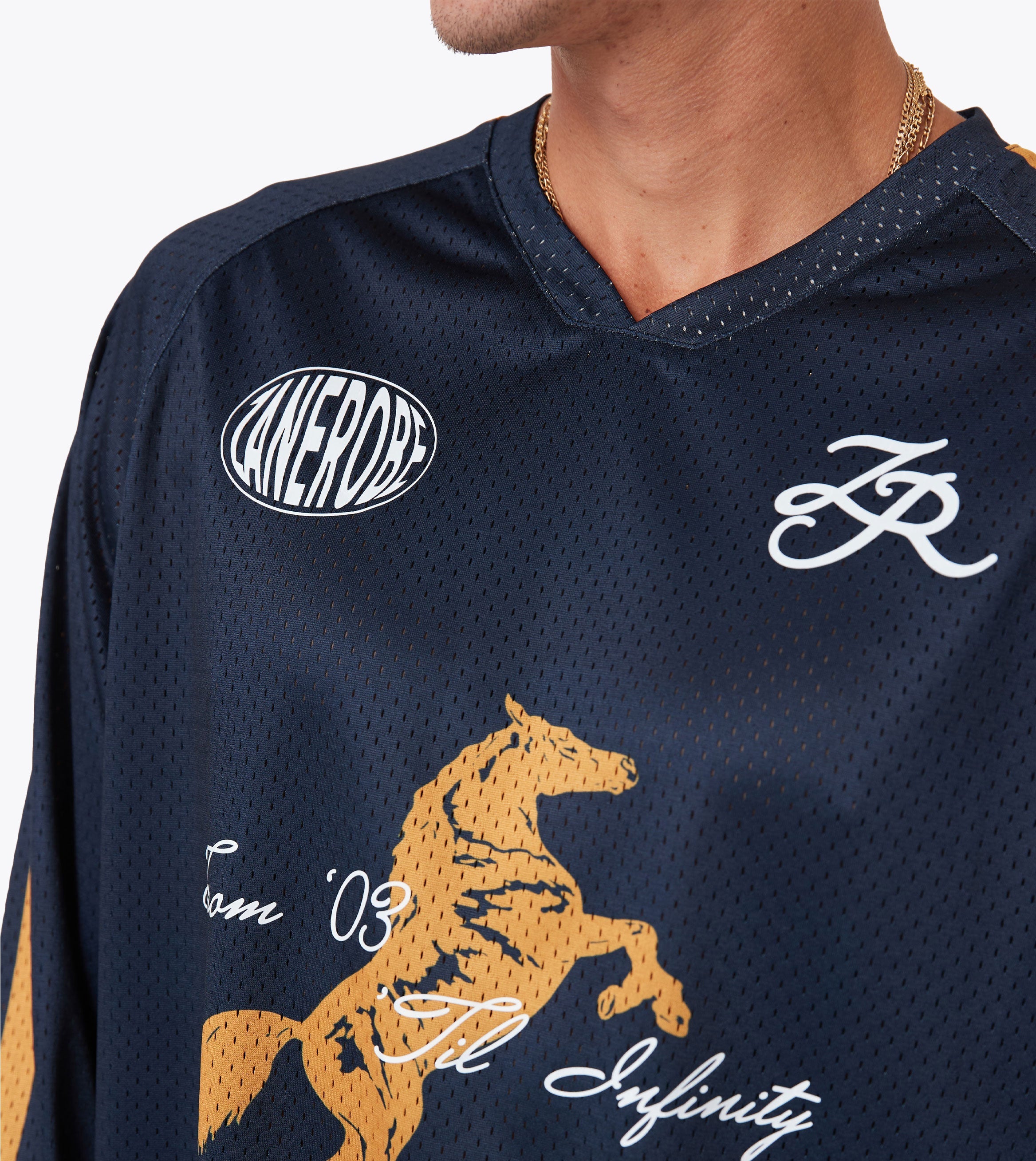 Steed Hockey Jersey Navy/Gold