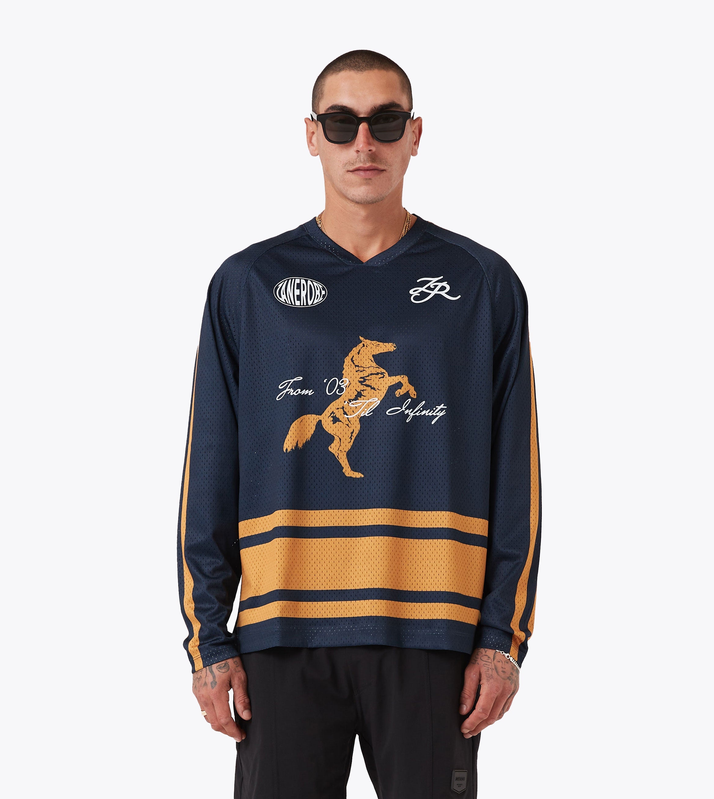 Steed Hockey Jersey Navy/Gold
