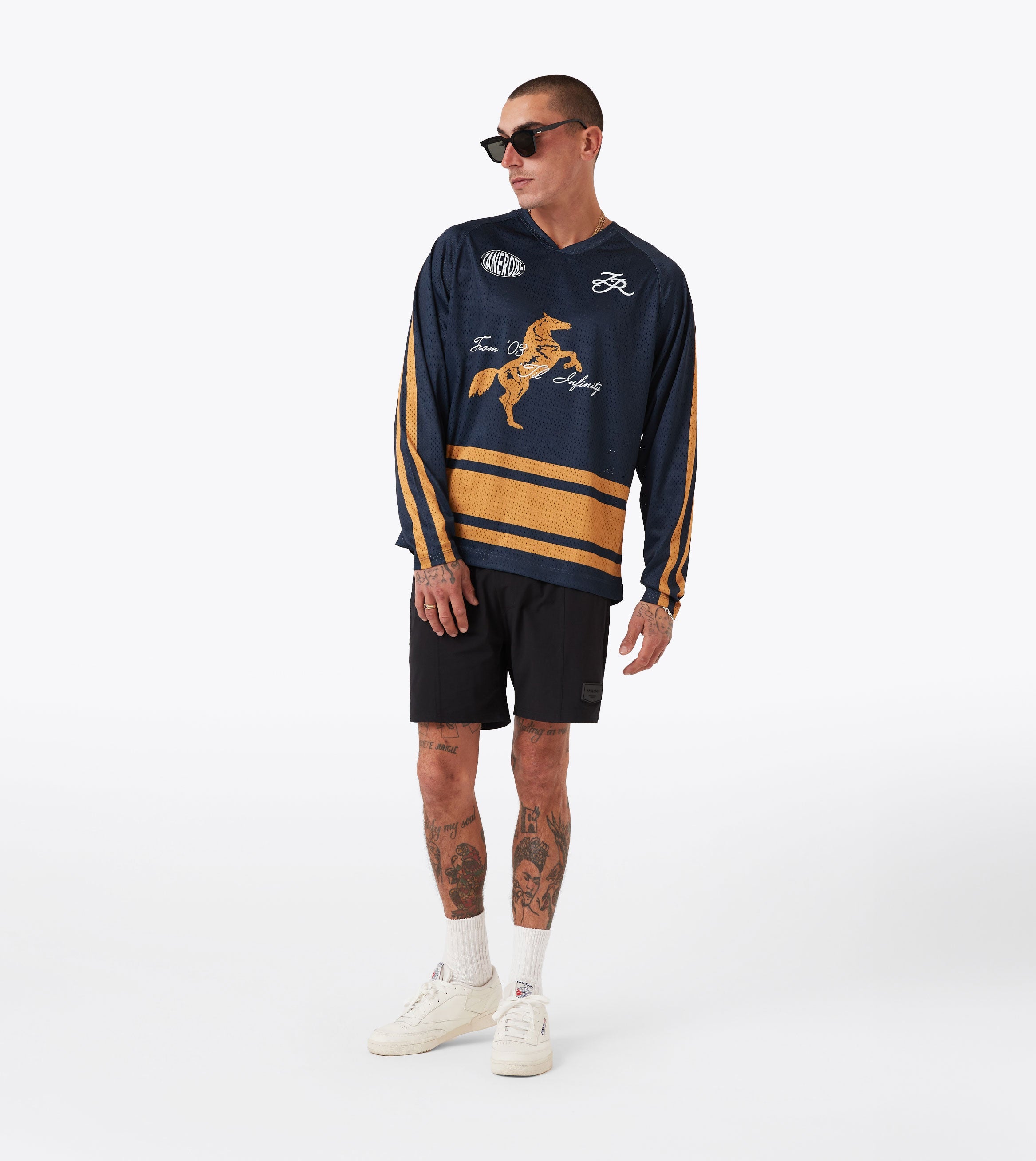Steed Hockey Jersey Navy/Gold