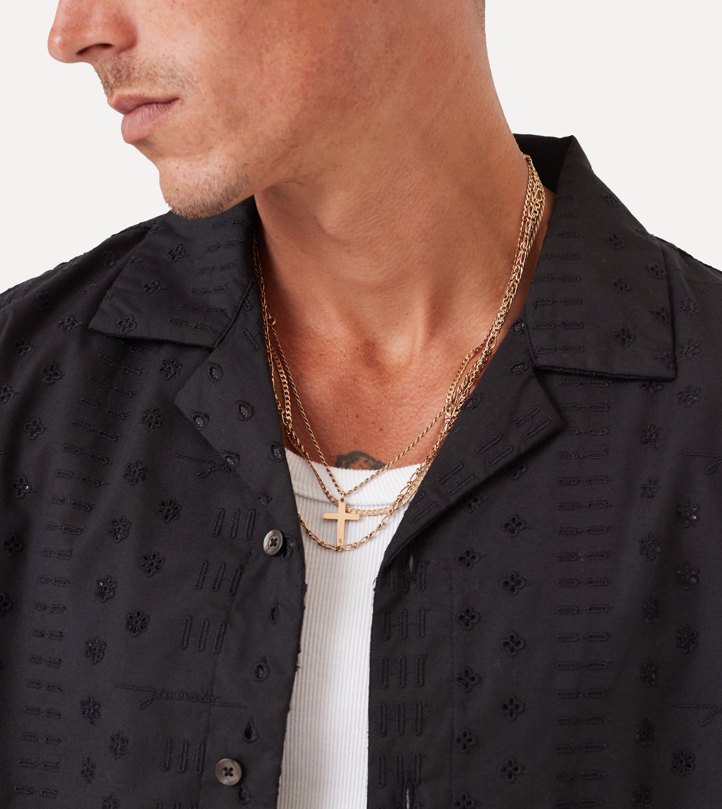 Stitch Holiday SS Shirt Black