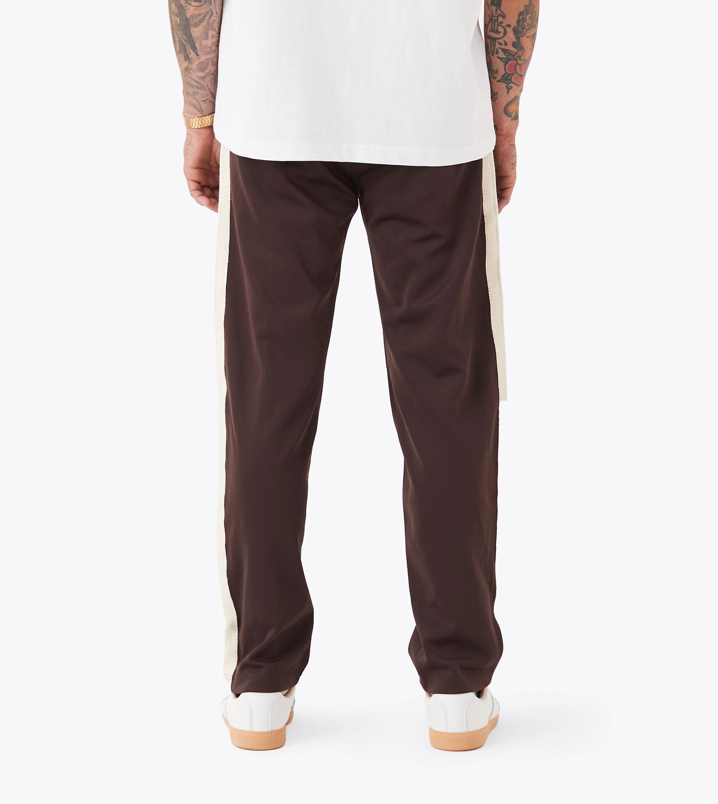 Stitched Football Trackpant Dk Choc