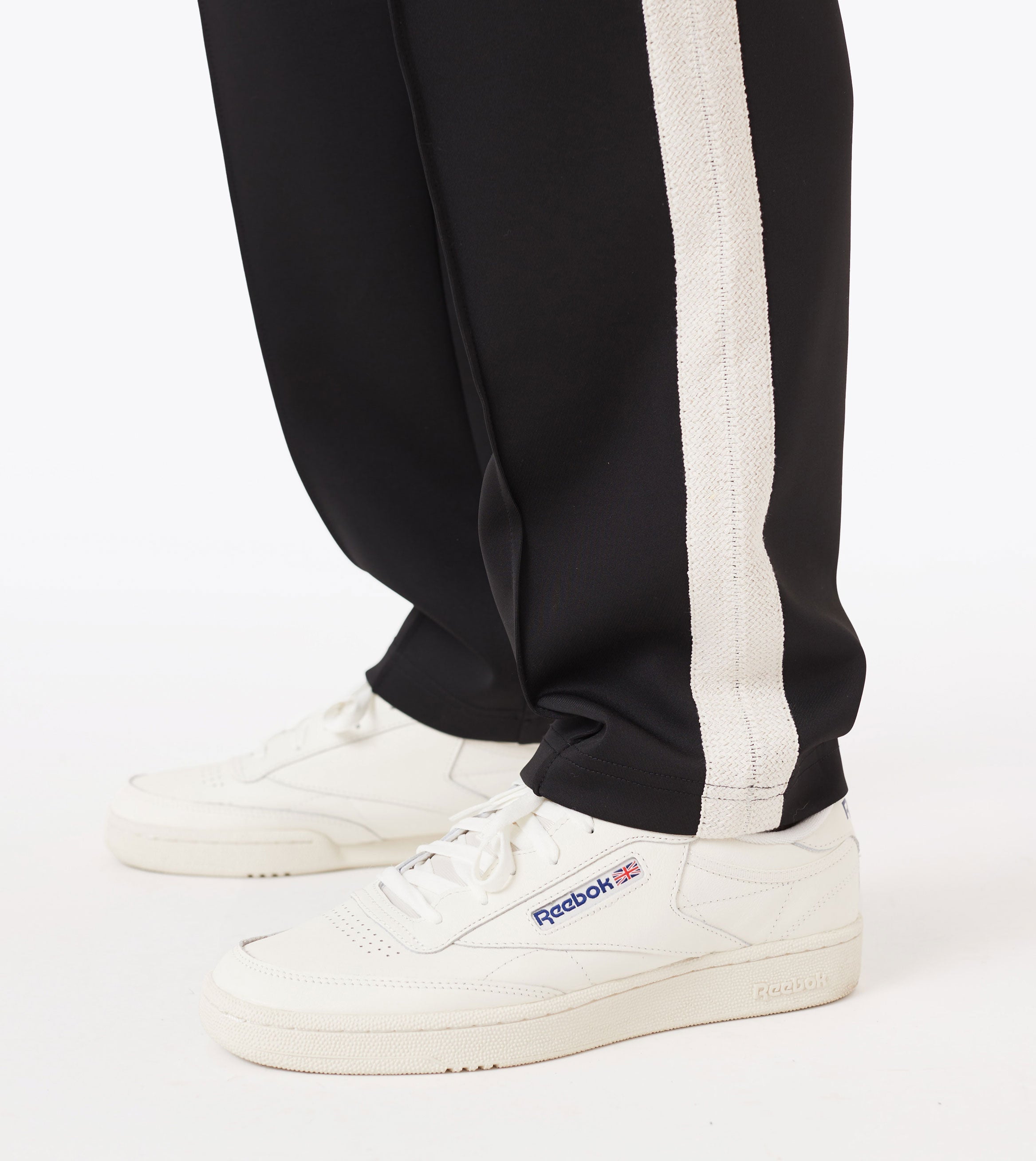 Stitched Football Trackpant Black