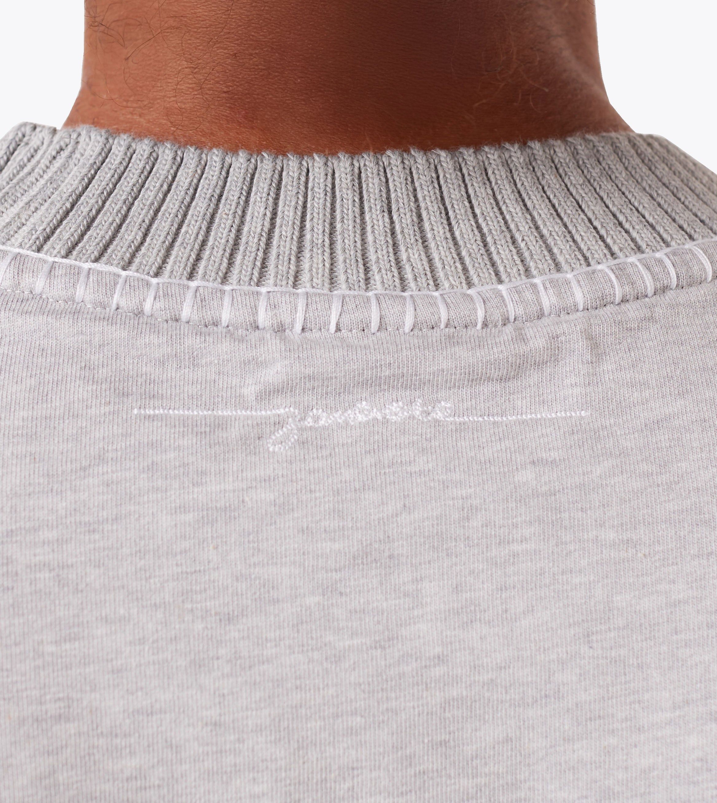 Stitched Lounge Tee Grey Marle