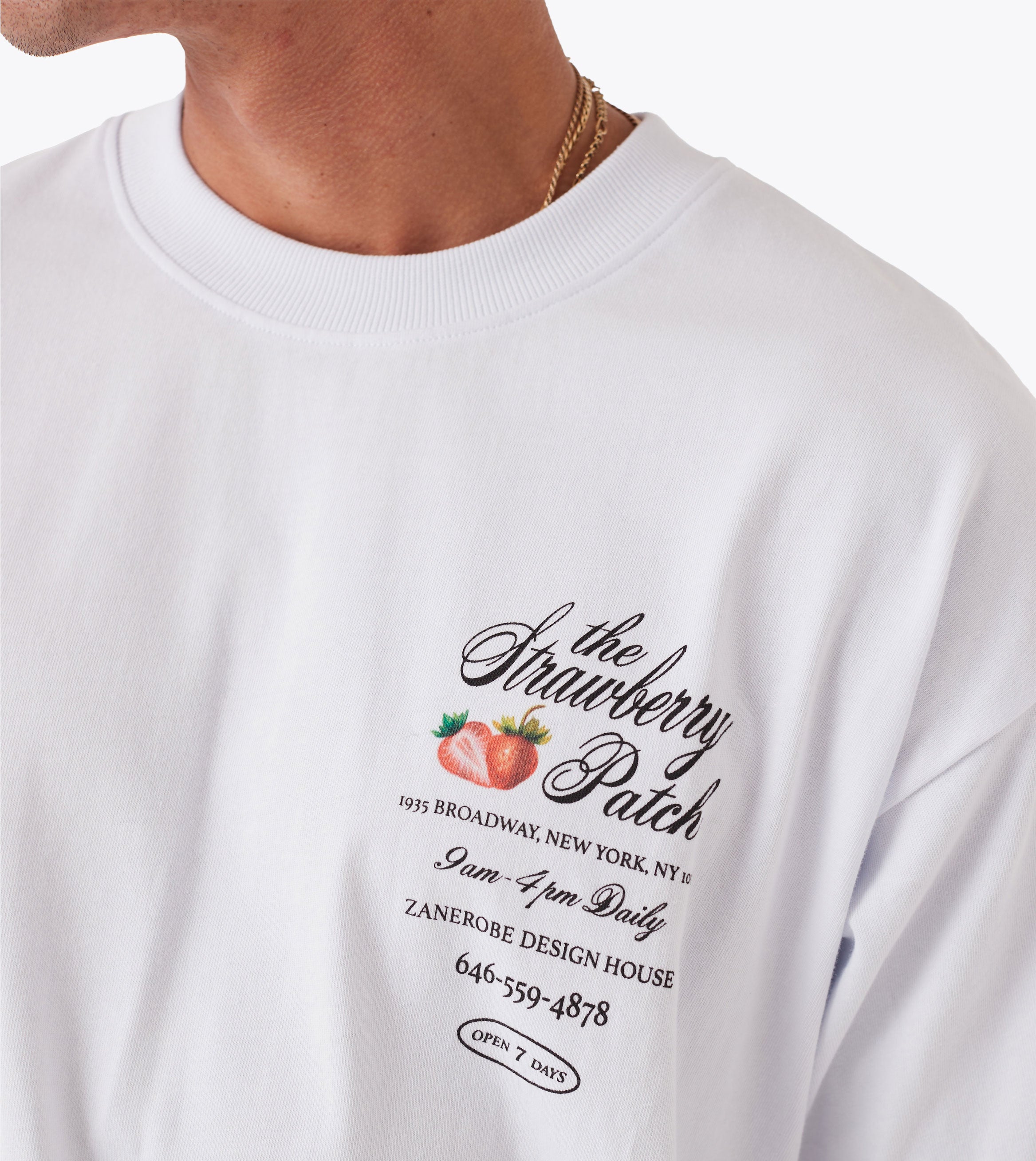 Strawberry Box Tee White