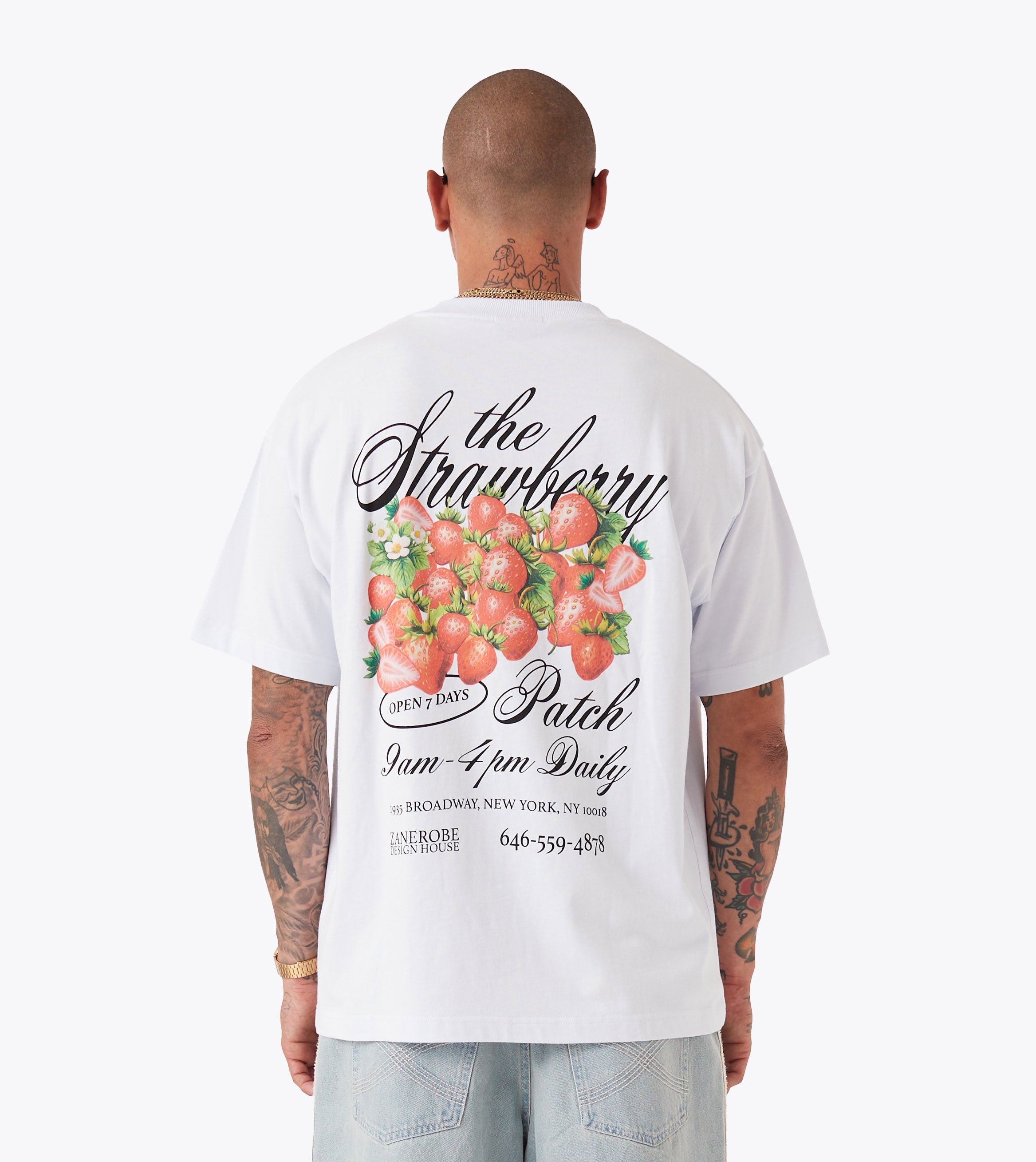 Strawberry Box Tee White