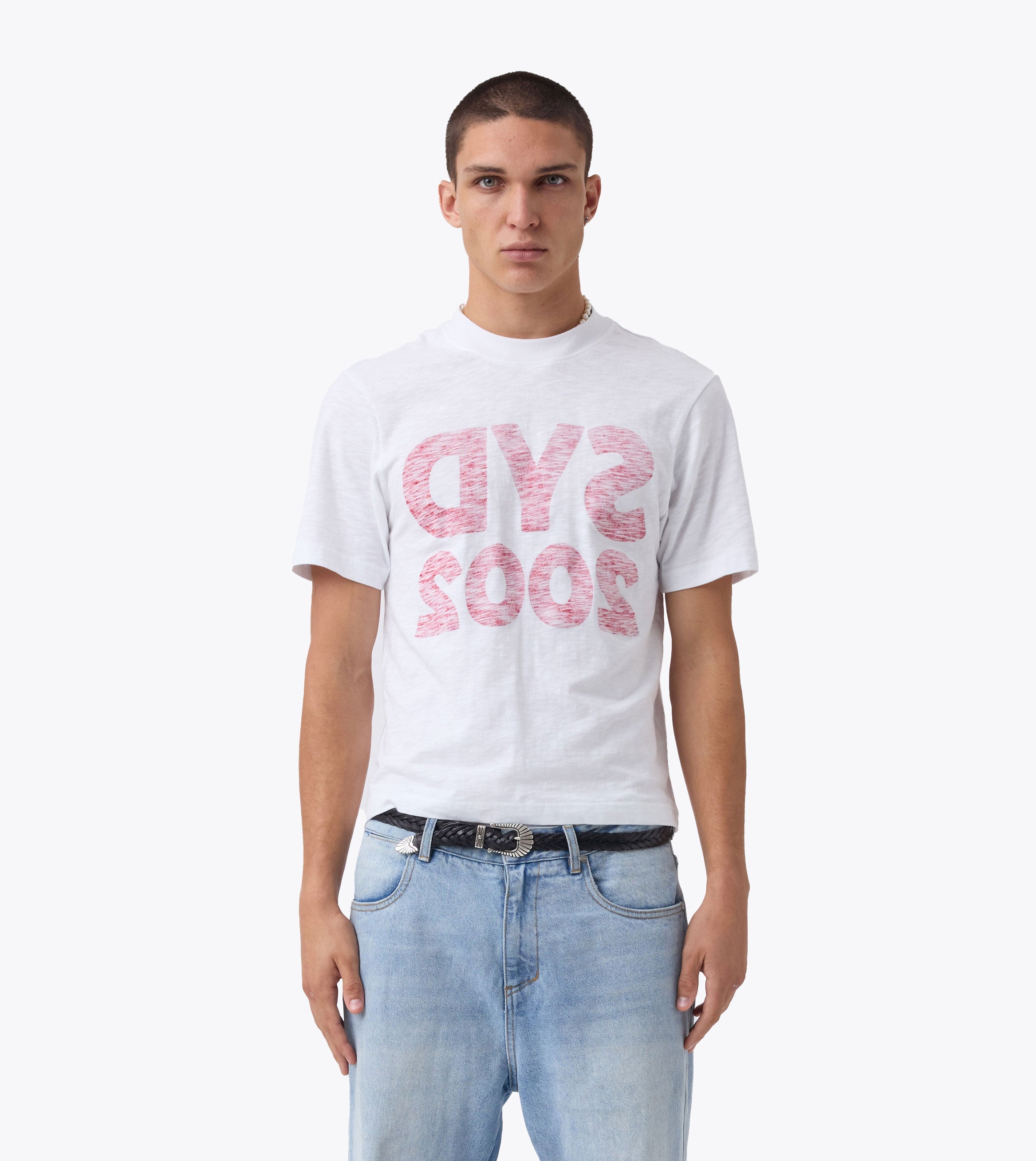 Syd Slub Baby Tee White