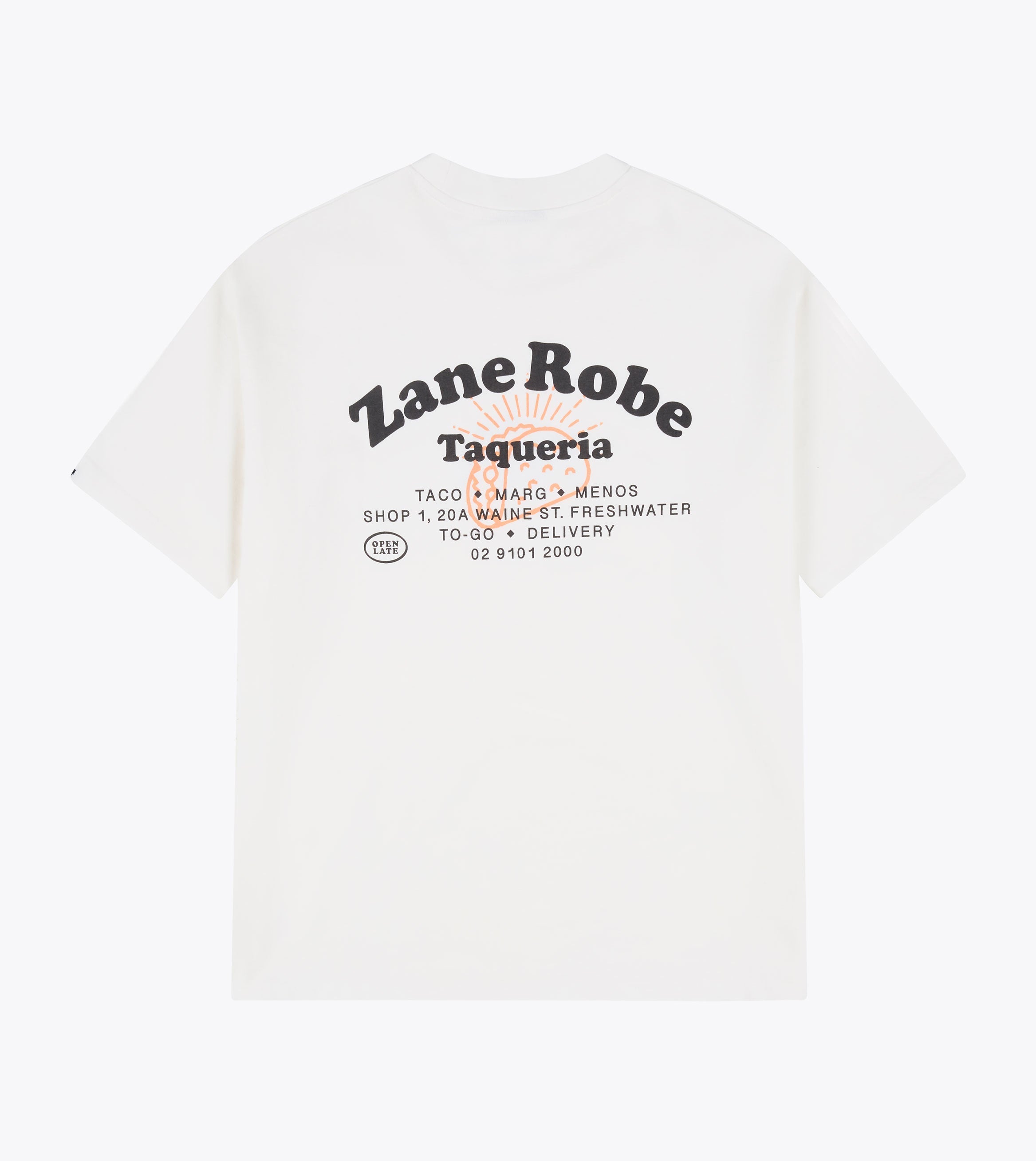 Taqueria Box Tee Vintage White