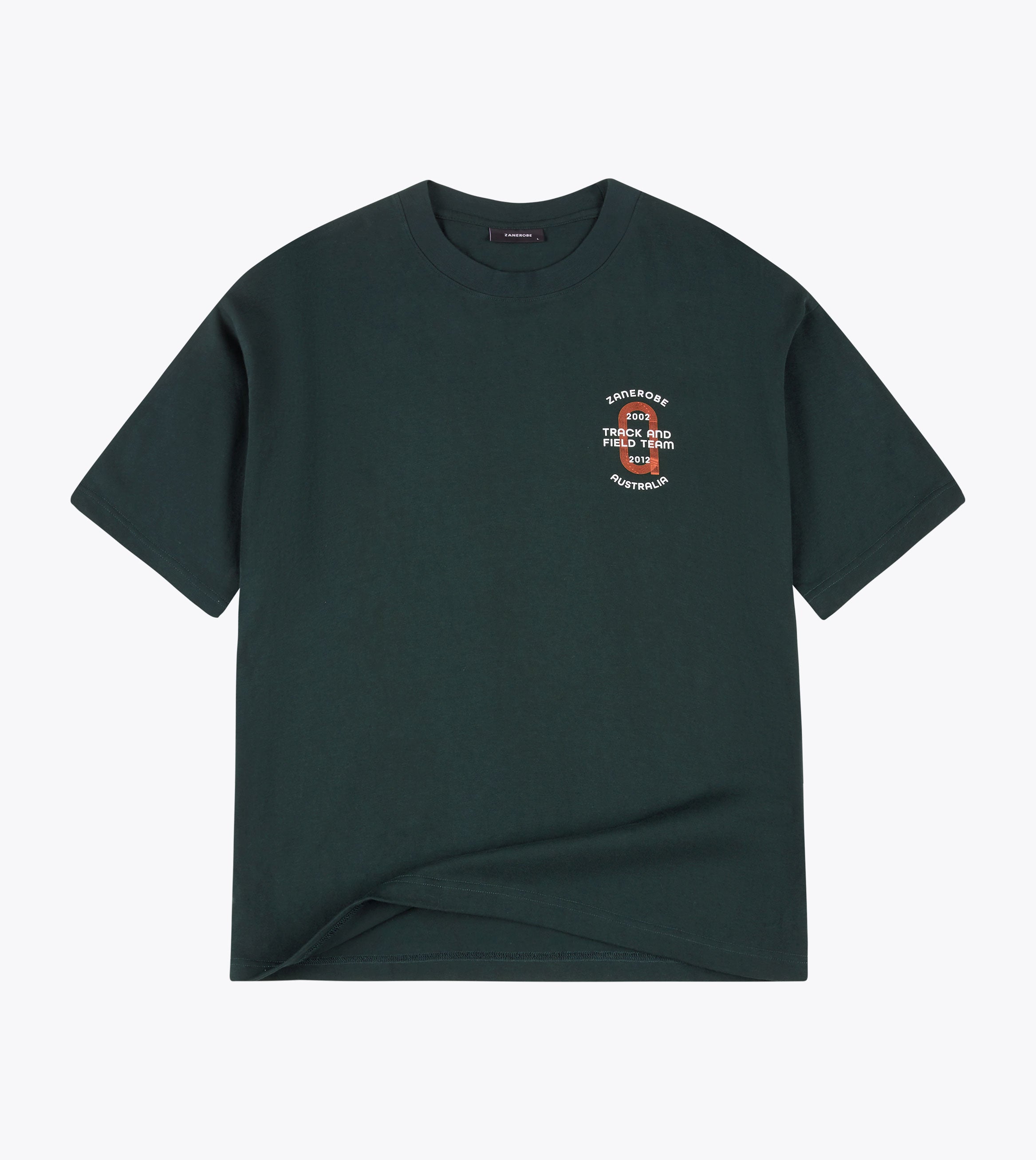 Track Team Box Crop Tee Forest