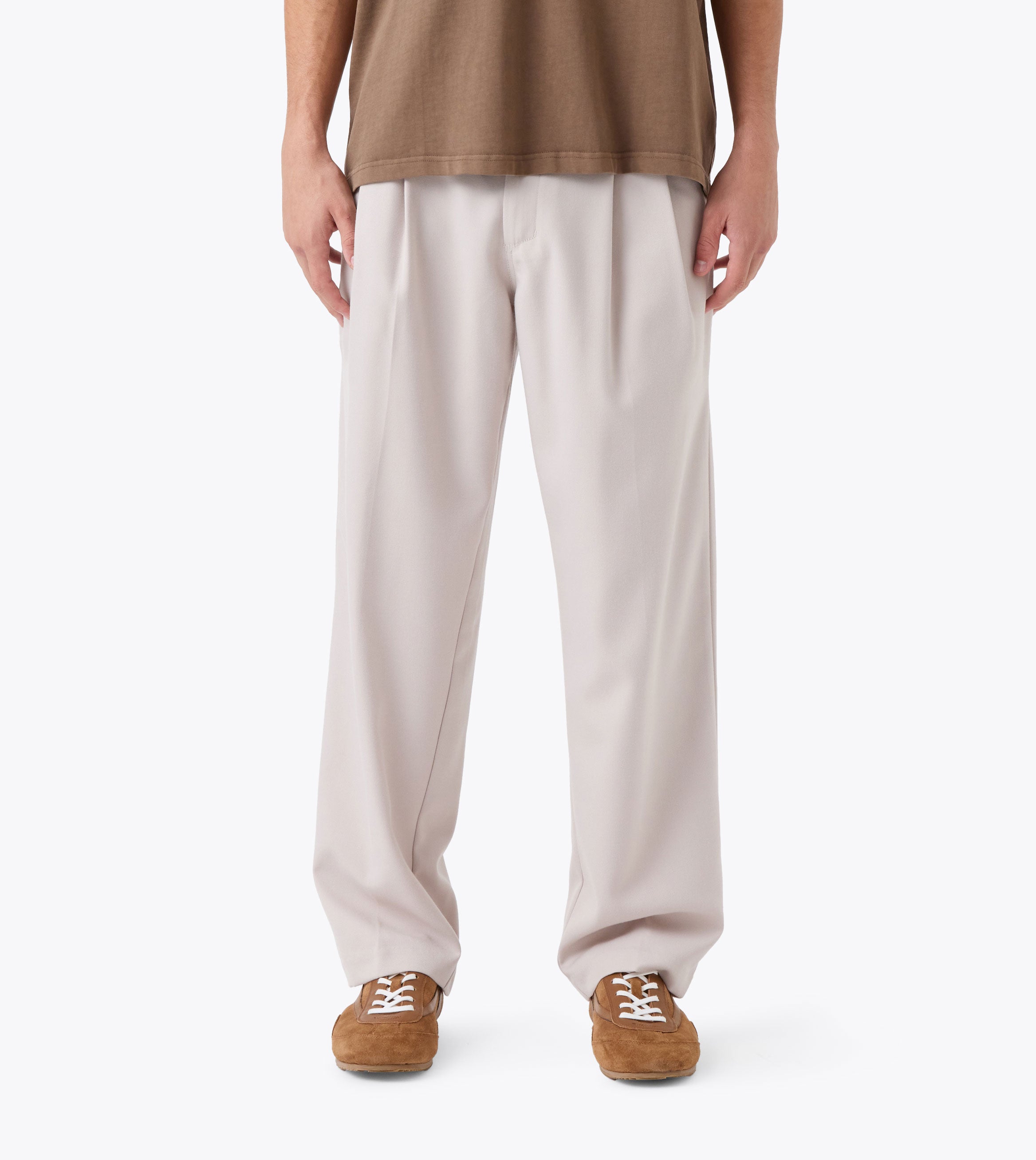 Twill Flow Pant Ecru - Coming Soon