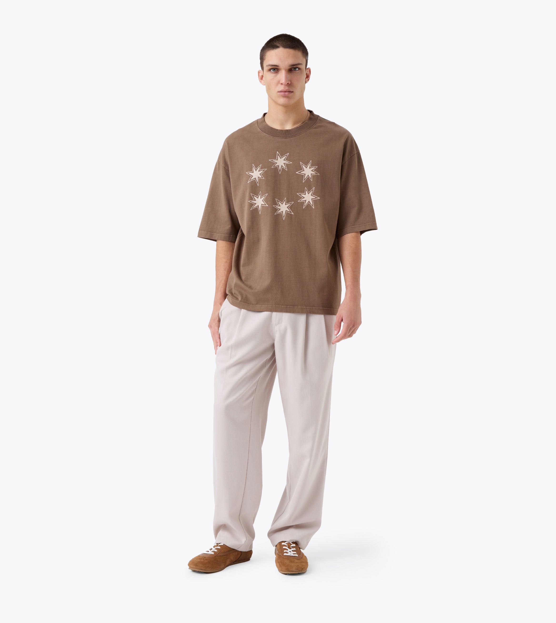 Twill Flow Pant Ecru - Coming Soon