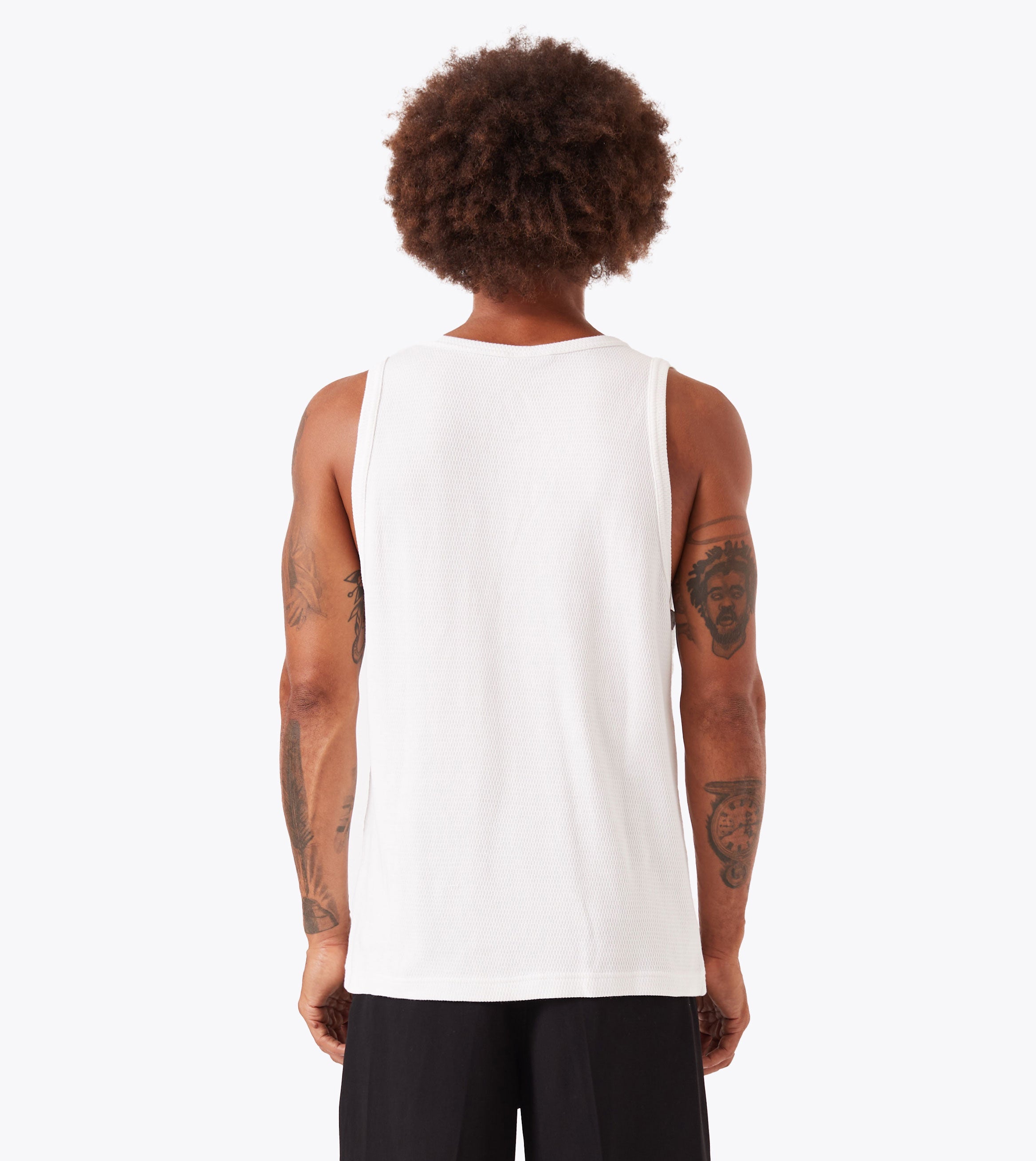 Waffle Tank Vintage White