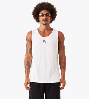 Waffle Tank Vintage White