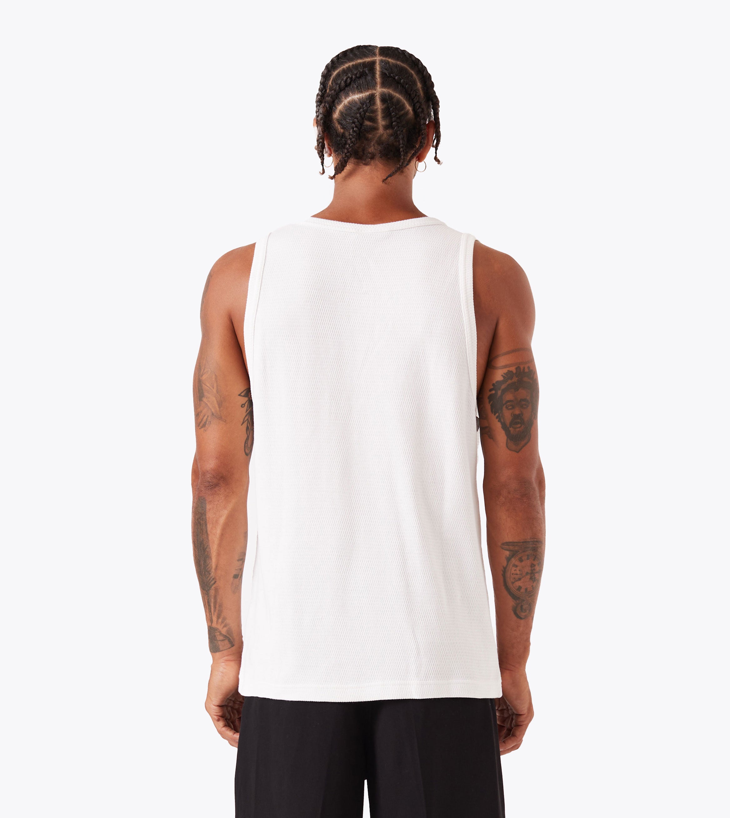 Waffle Tank Vintage White