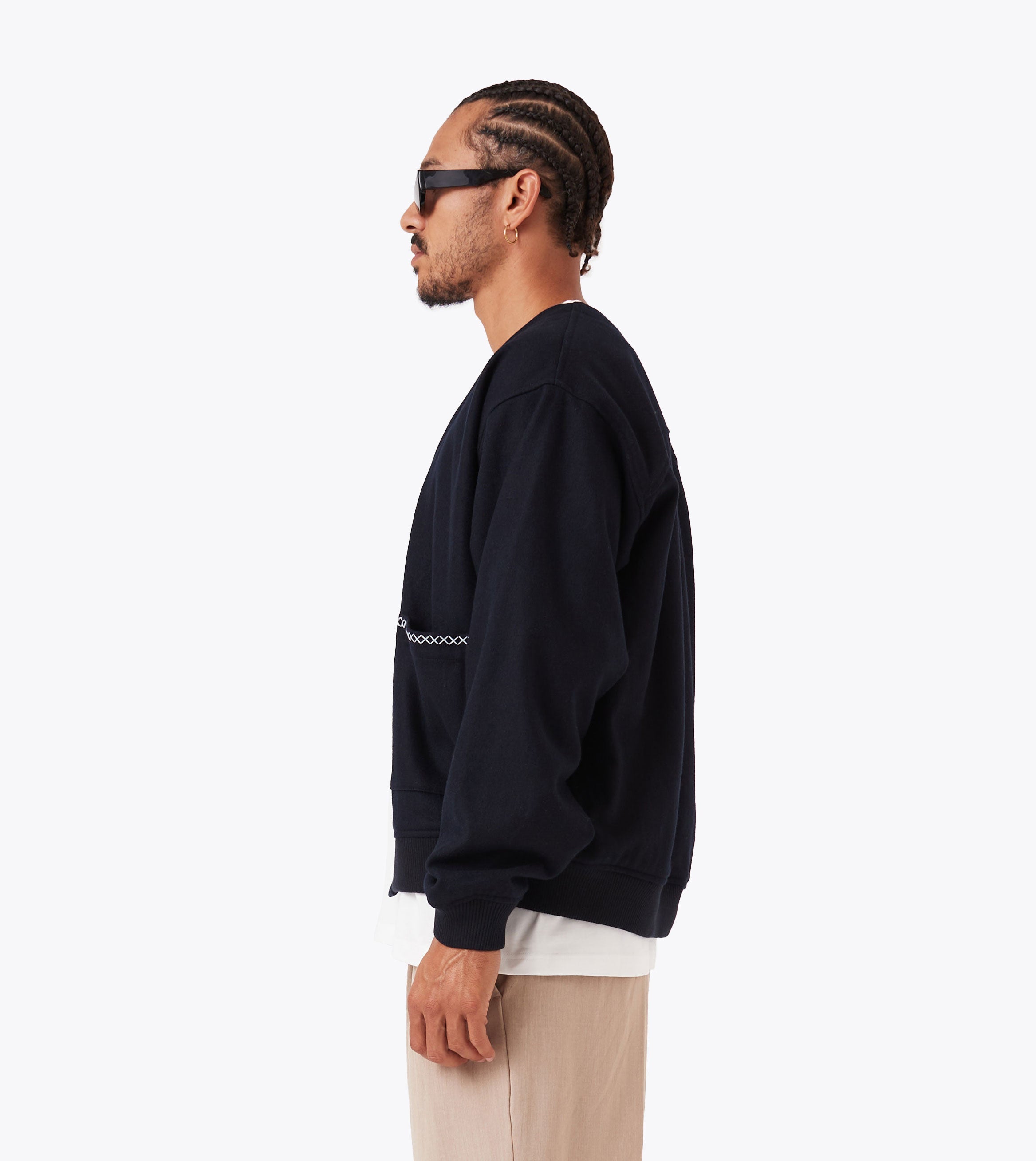 Wool Cardigan Indigo