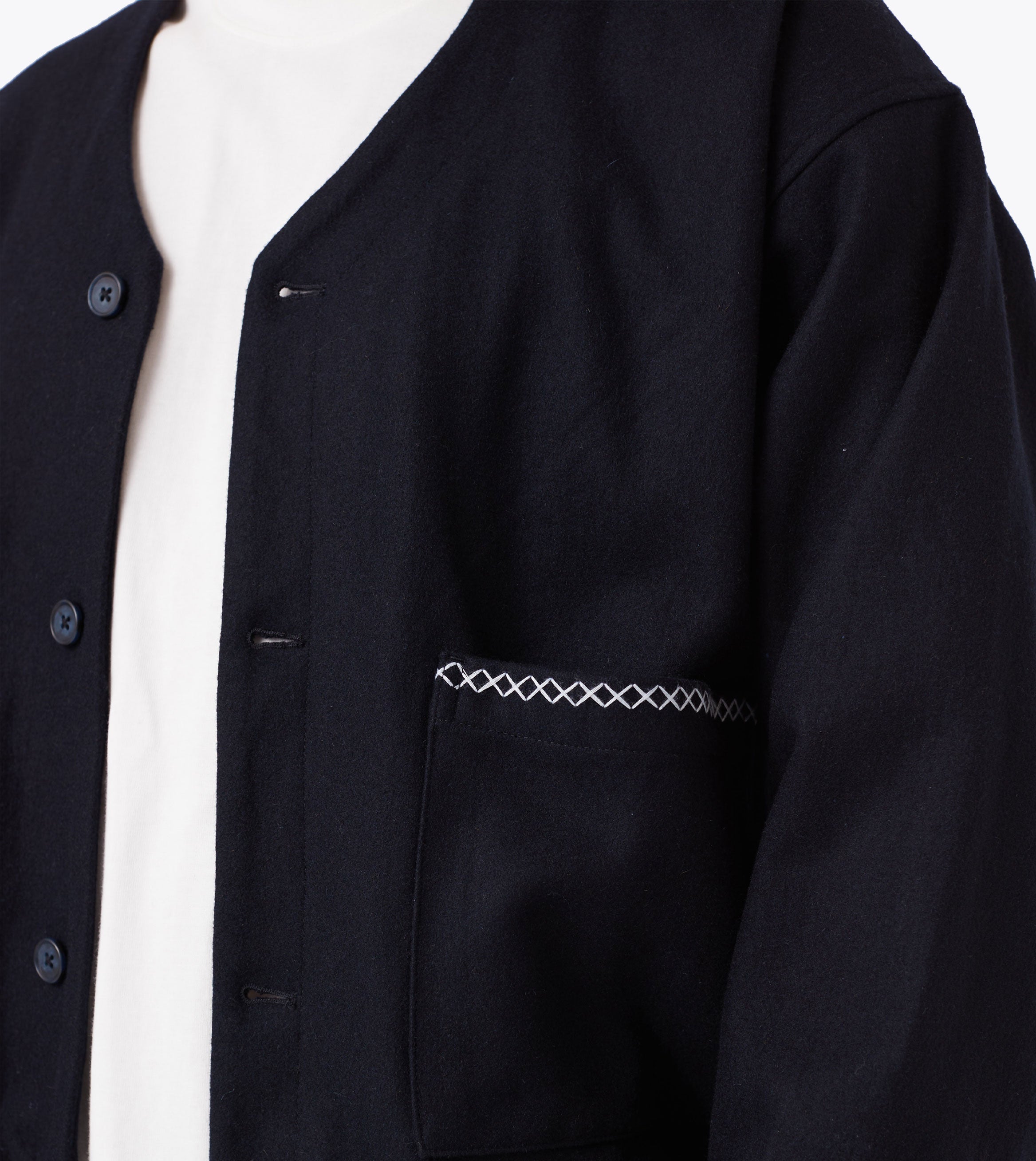 Wool Cardigan Indigo