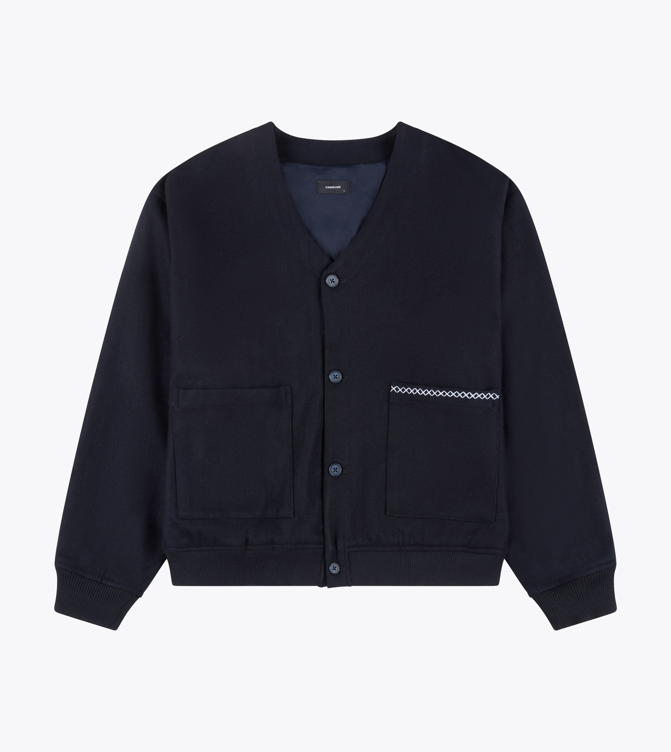 Wool Cardigan Indigo