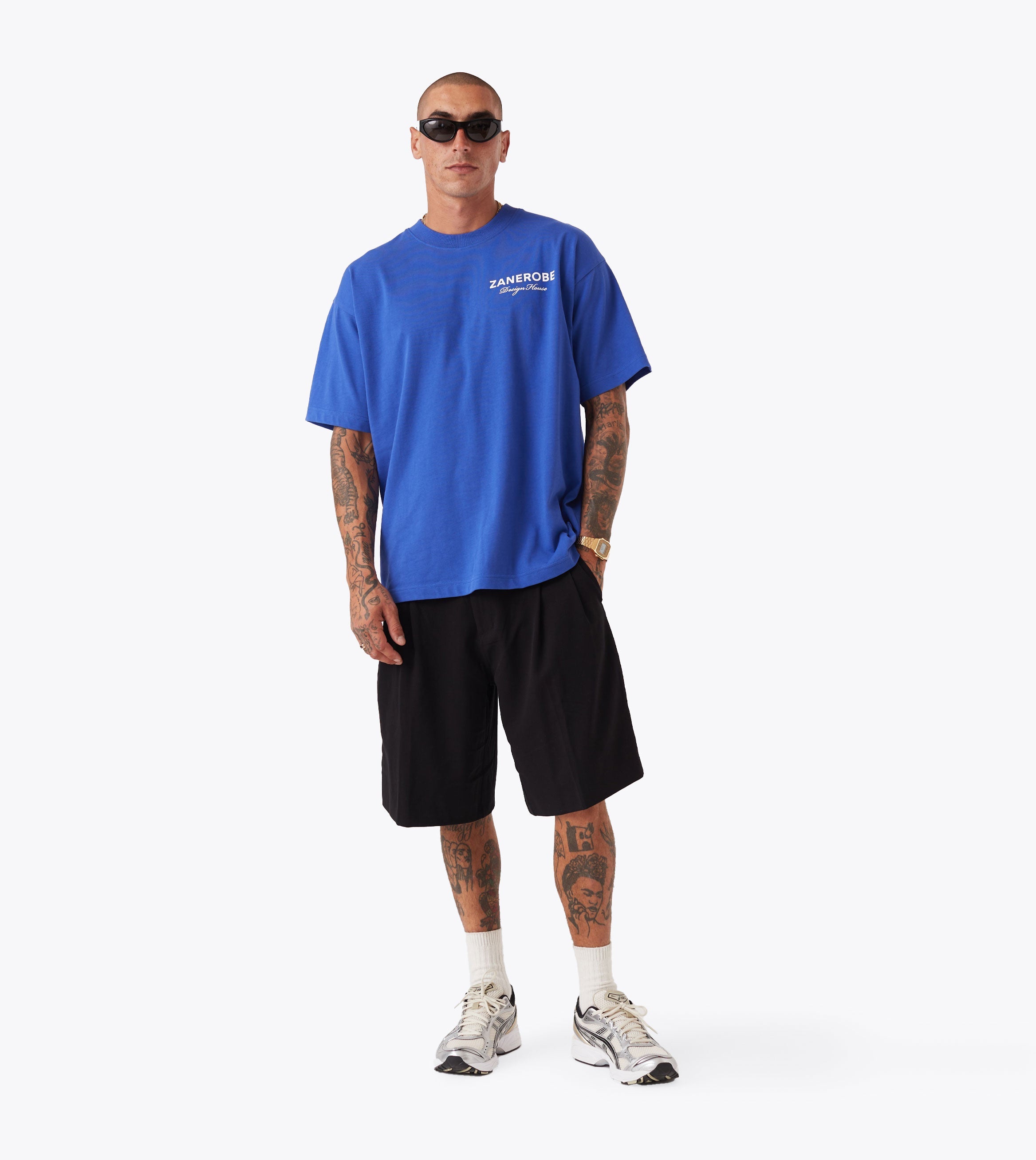 ZDH Box Tee Cobalt Blue