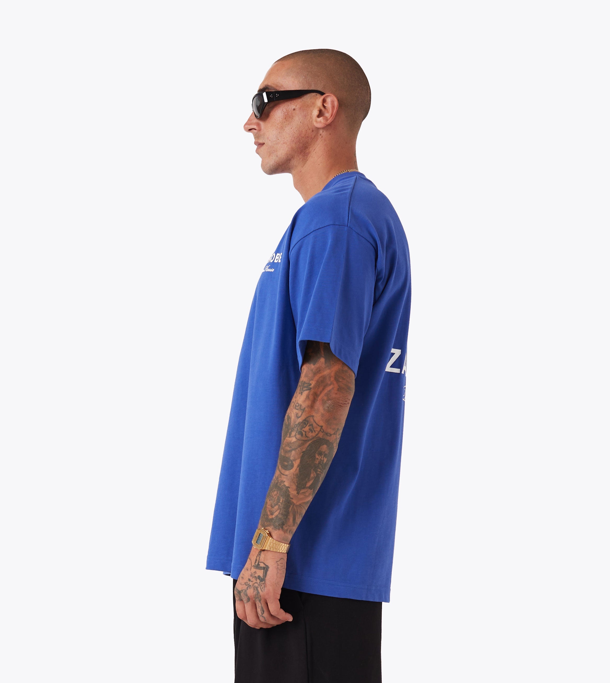 ZDH Box Tee Cobalt Blue