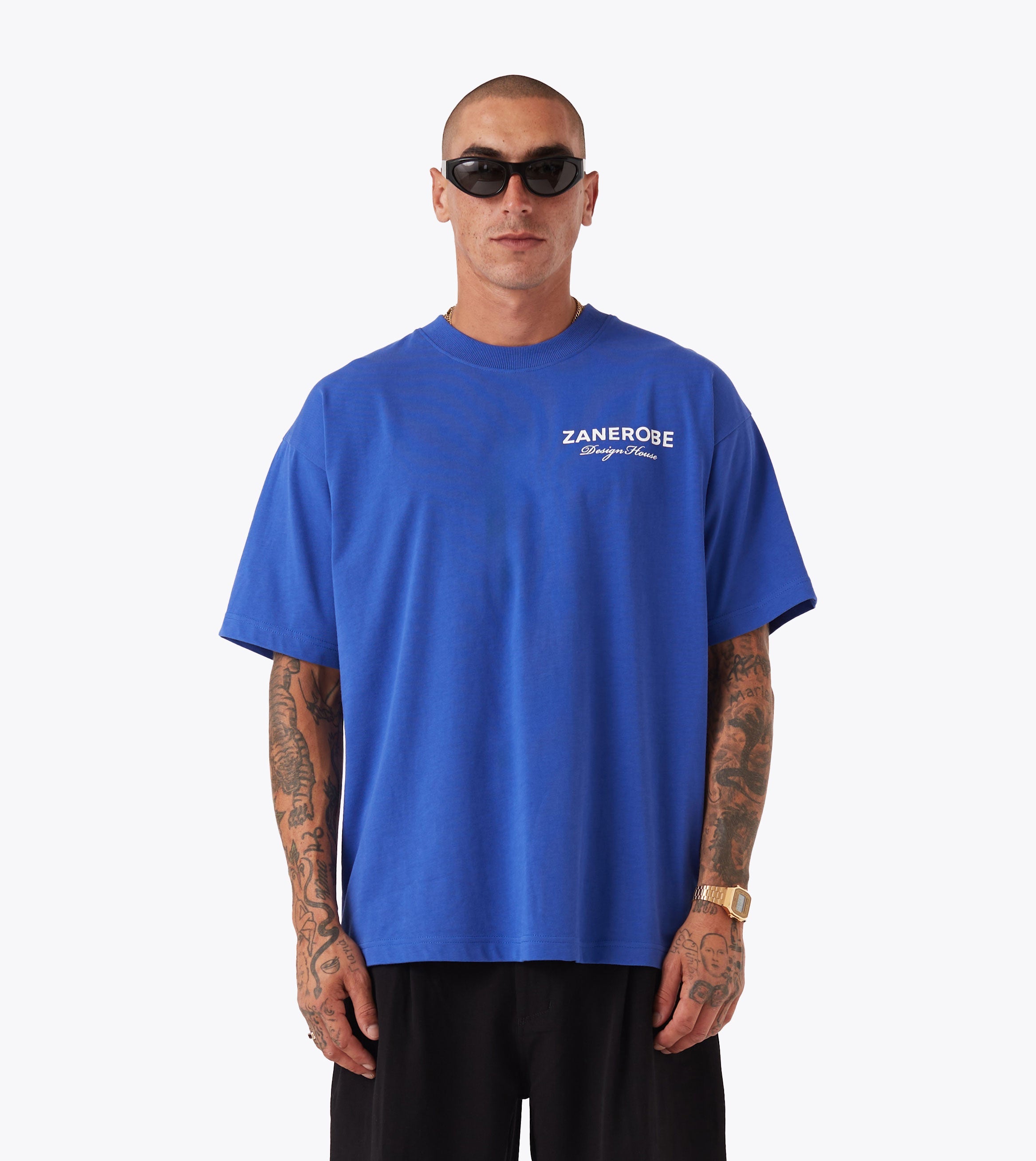 ZDH Box Tee Cobalt Blue